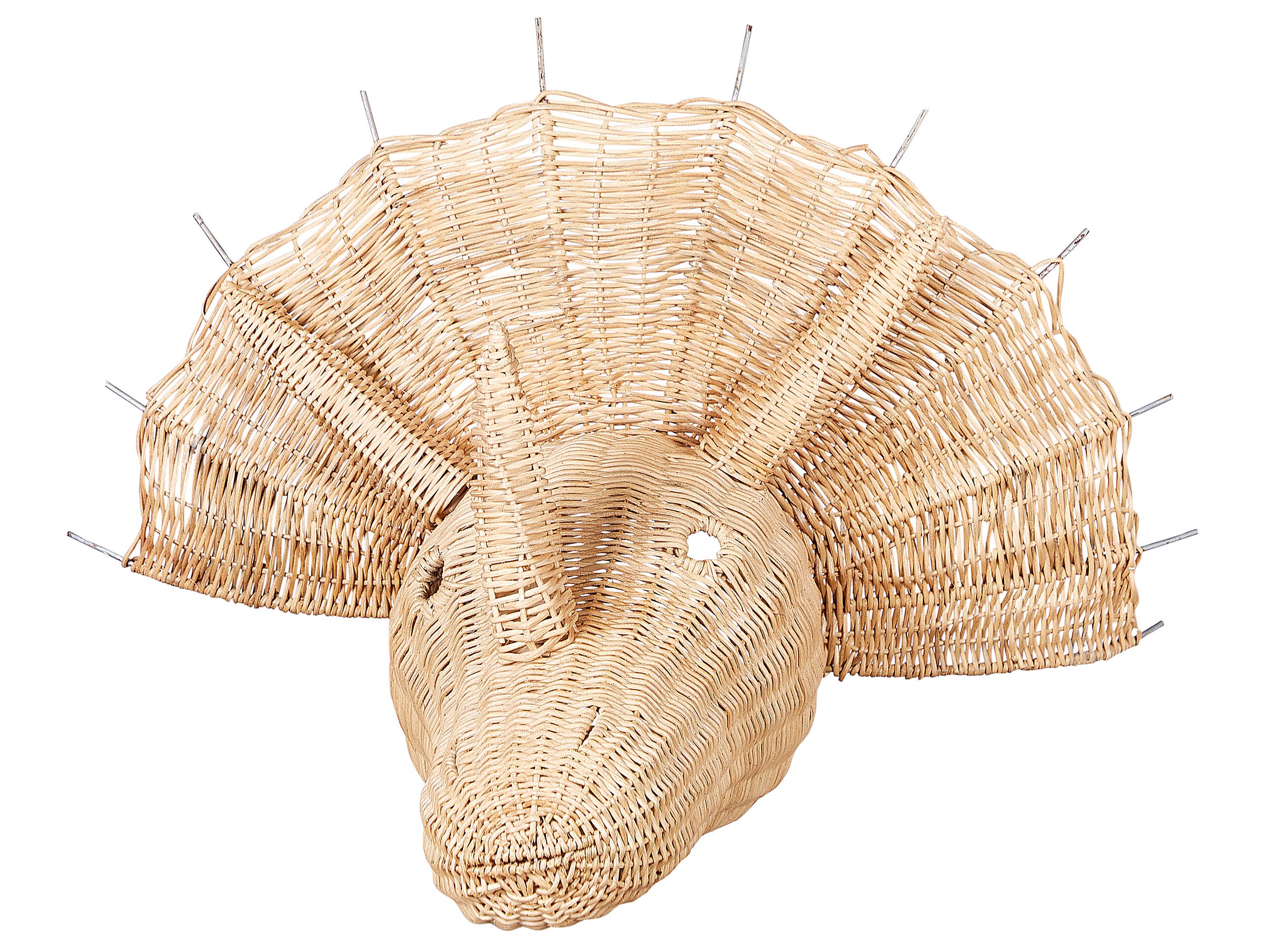 Rattan Animal Head Wall DÃ cor Dinosaur Light BIOKO