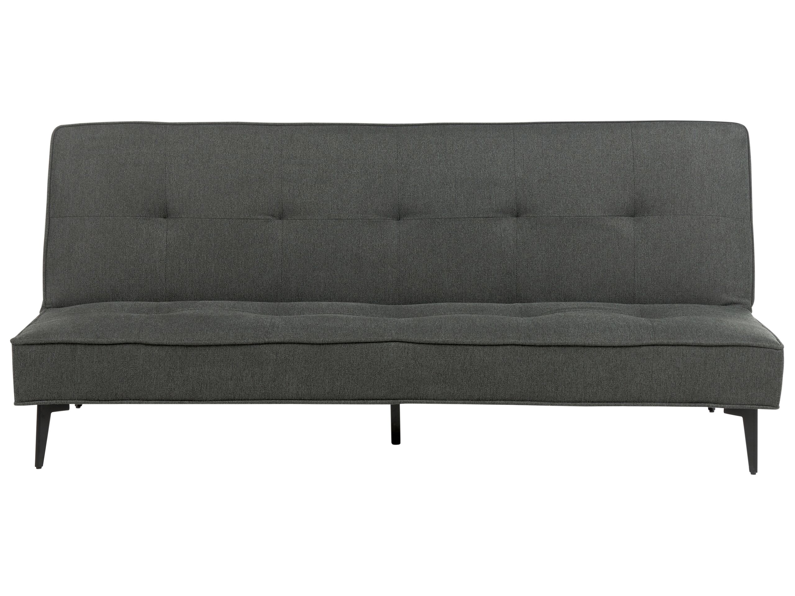 Fabric Sofa Bed Dark Grey ESSVIK