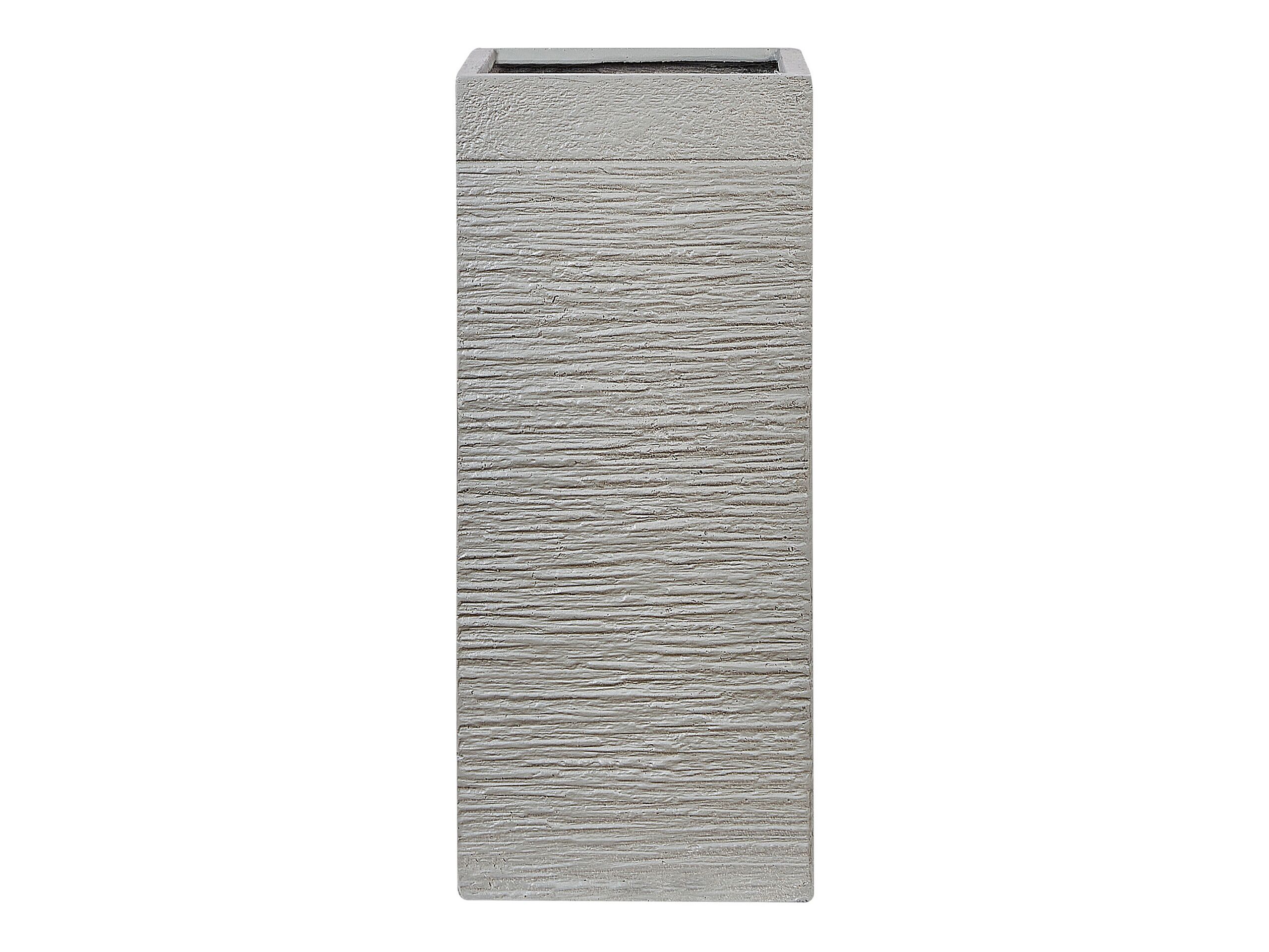 Plant Pot Fibre Clay Taupe 26 x 26 x 60 cm DION
