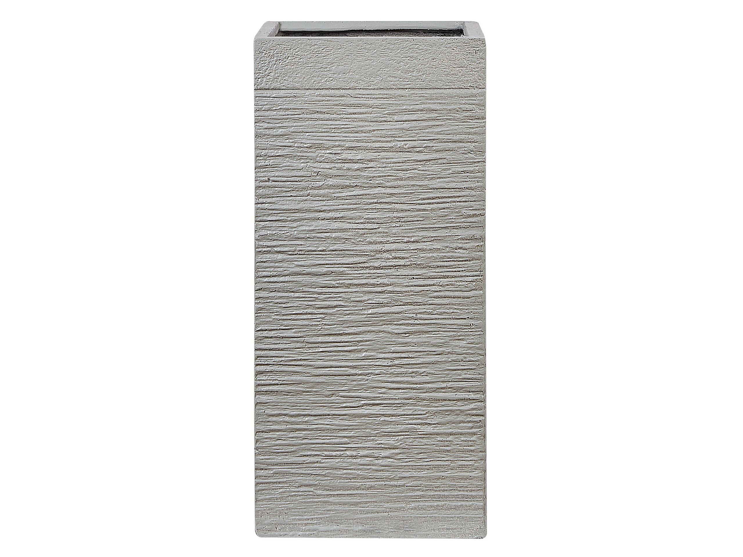 Plant Pot Fibre Clay Taupe 33 x 33 x 70 cm DION