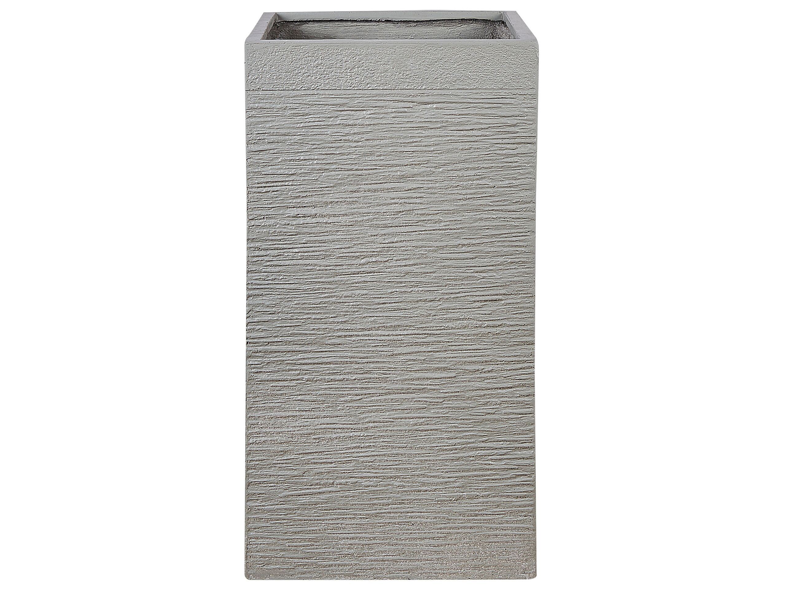 Plant Pot Fibre Clay Taupe 40 x 40 x 77 cm DION