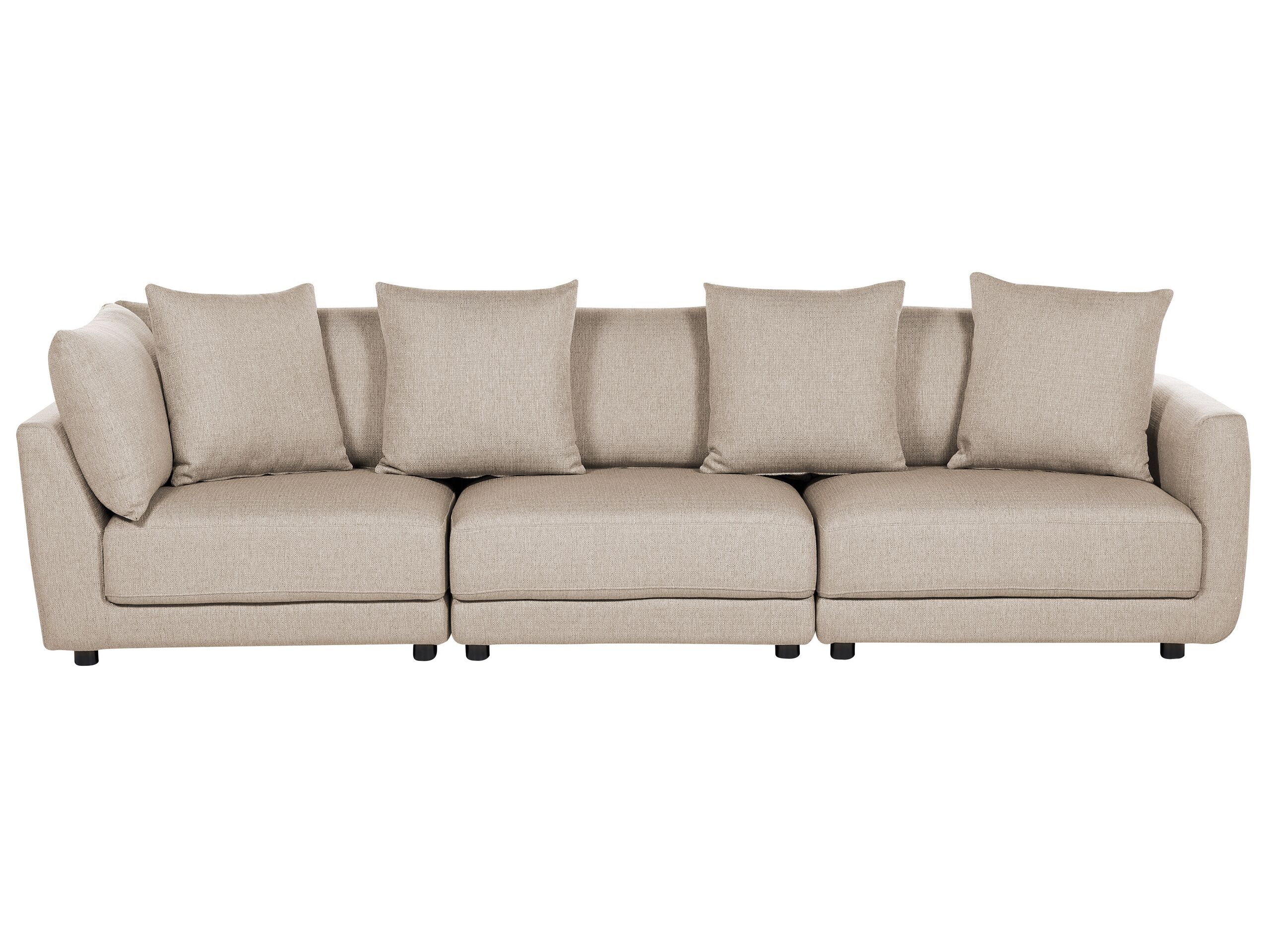FARNELLE Fabric 3 Seater Sofa - Beige