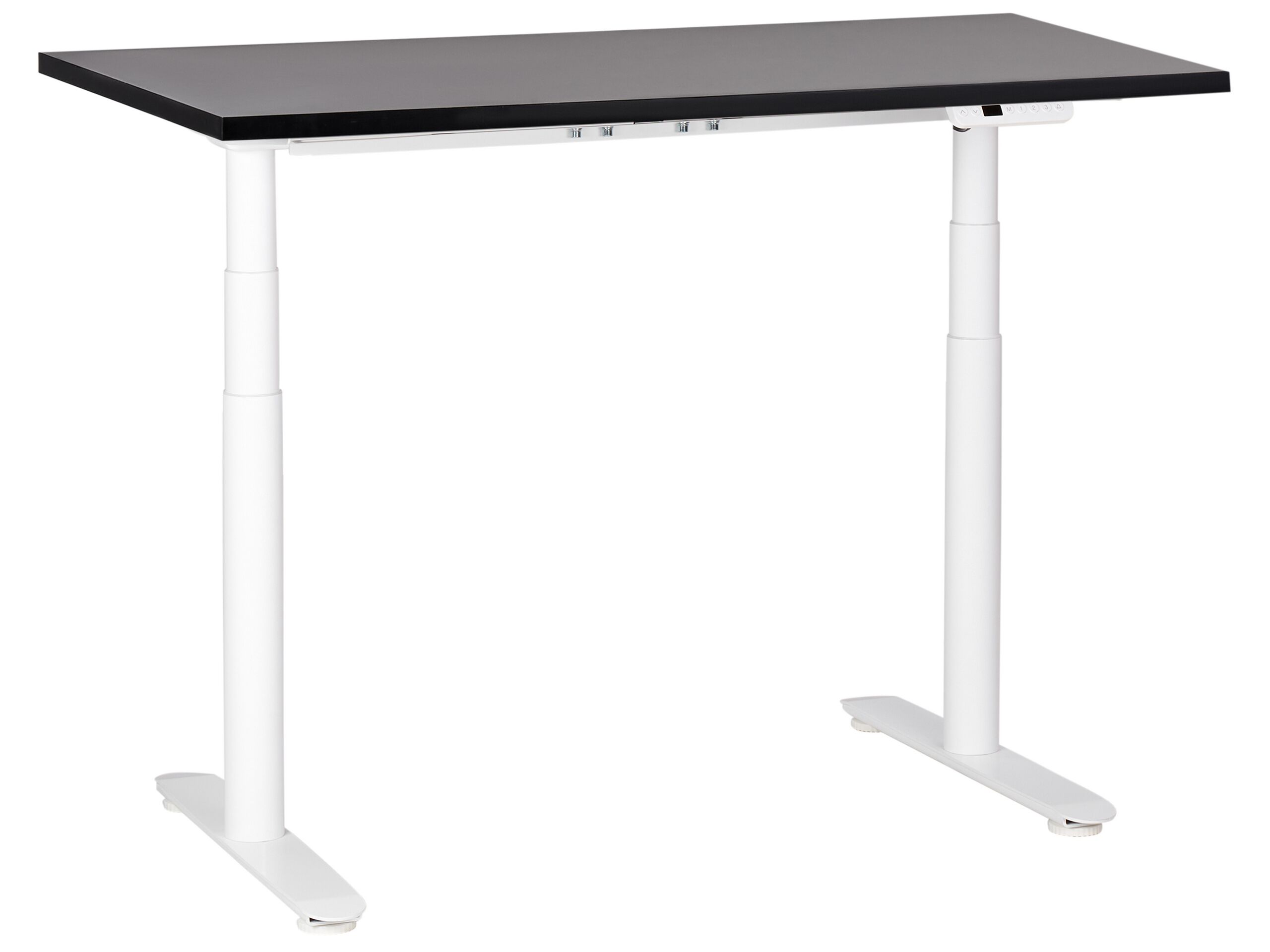Electric Adjustable Standing Desk 120 x 72 cm Black and White DESTINAS