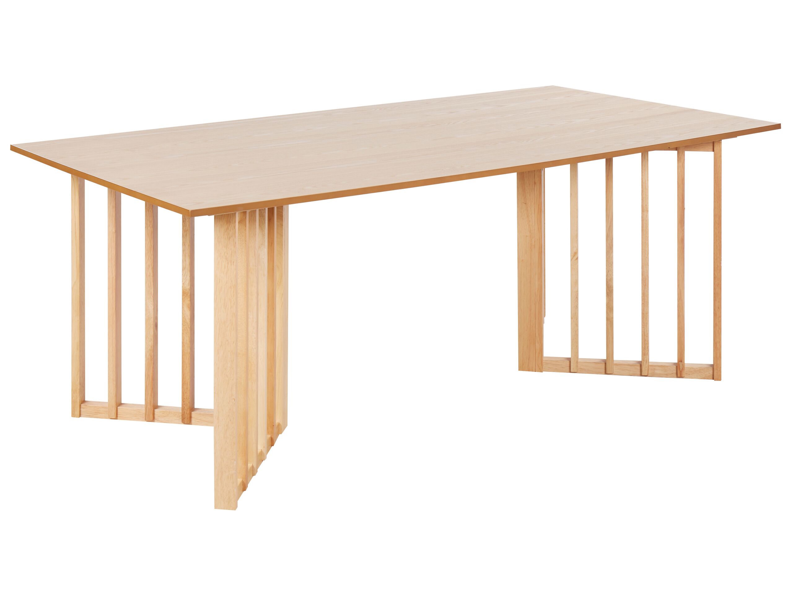 Dining Table 200 x 100 cm Light Wood LEANDRA