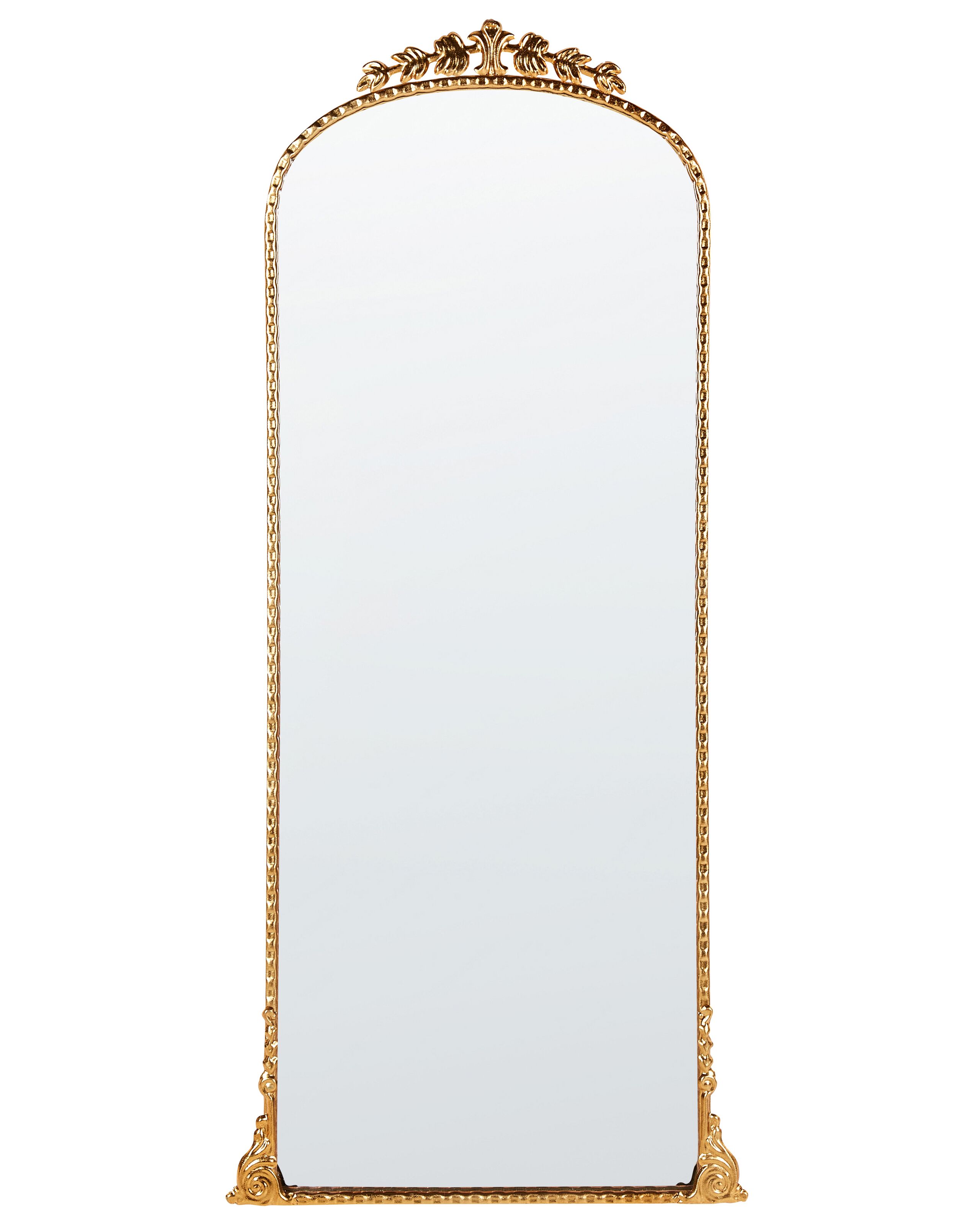 Metal Wall Mirror 51x114cm Gold