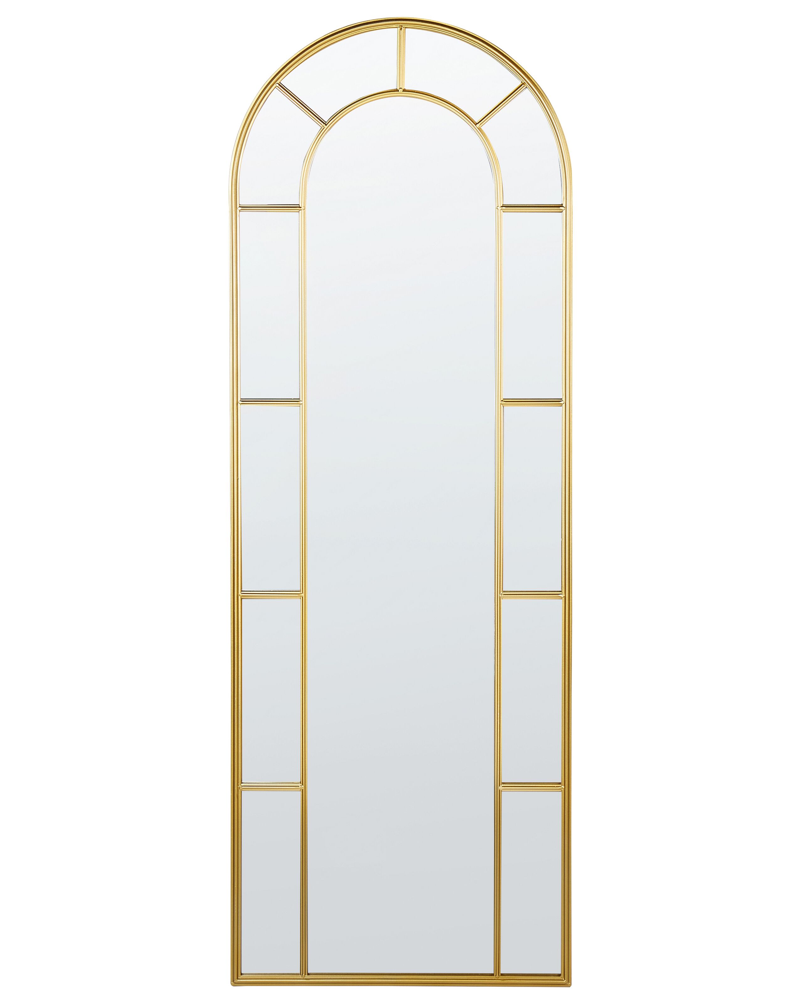 Metal Wall Mirror 60x170cm Gold