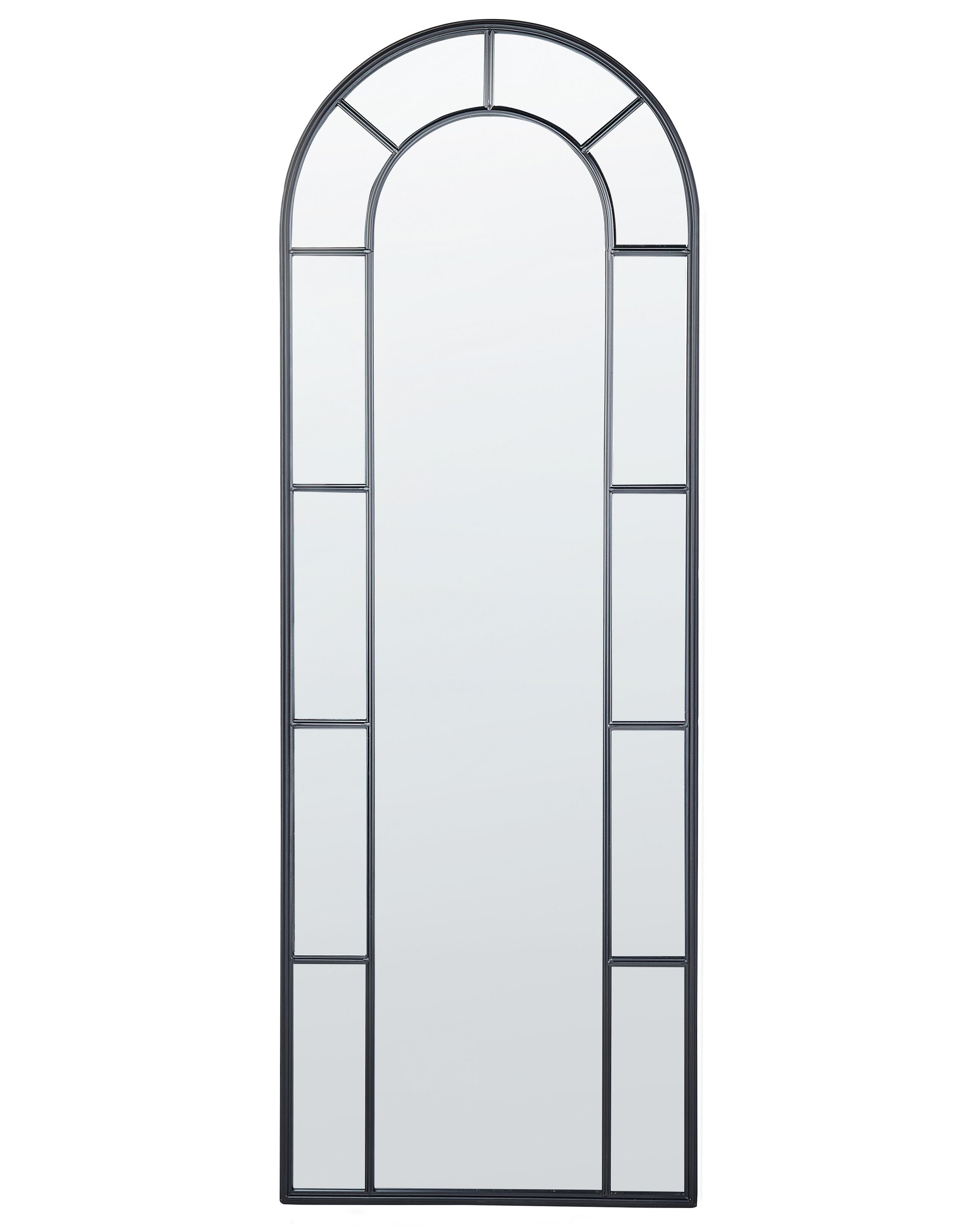 Metal Wall Mirror 60x170cm Black