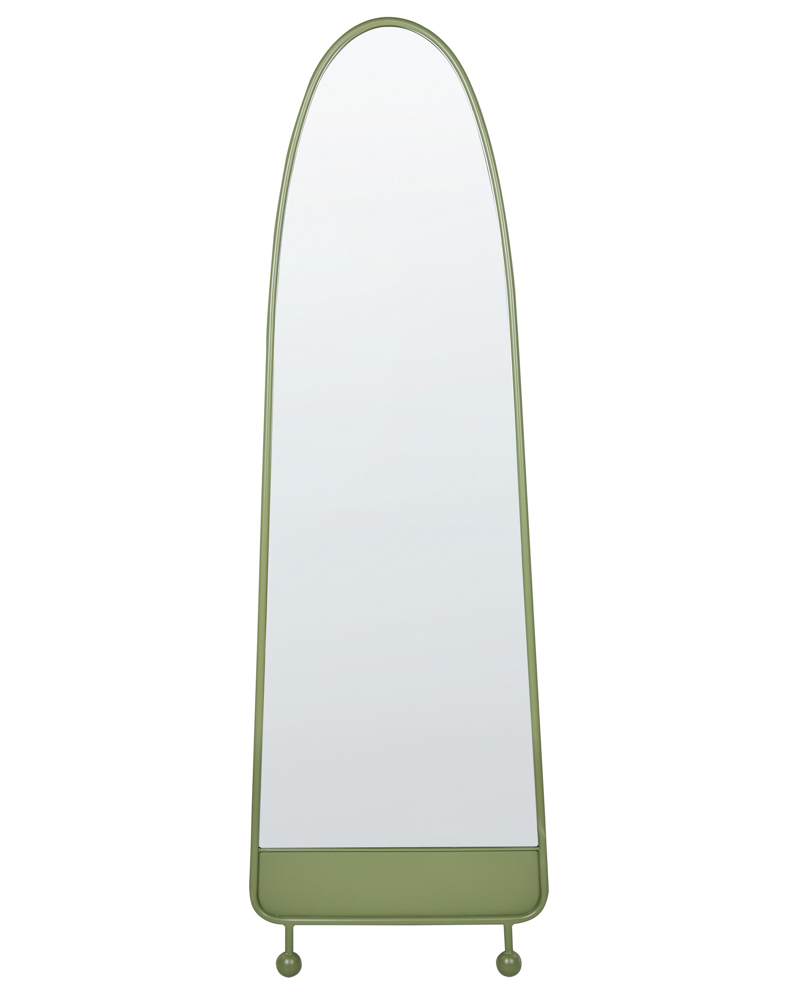 Metal Wall Mirror 45x146cm Green