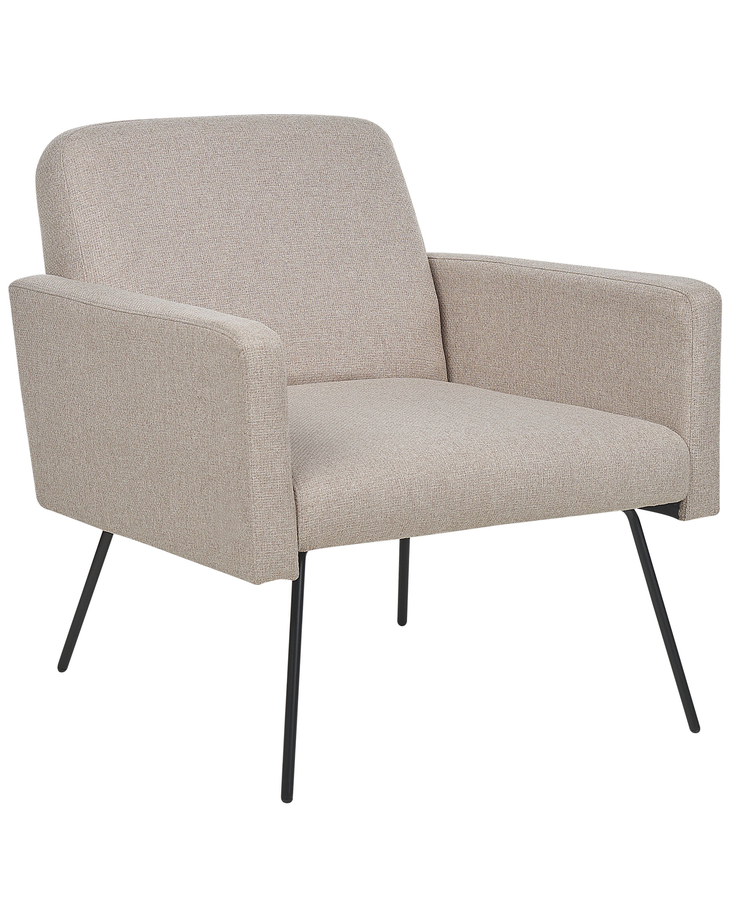Fabric Armchair Beige NARKEN