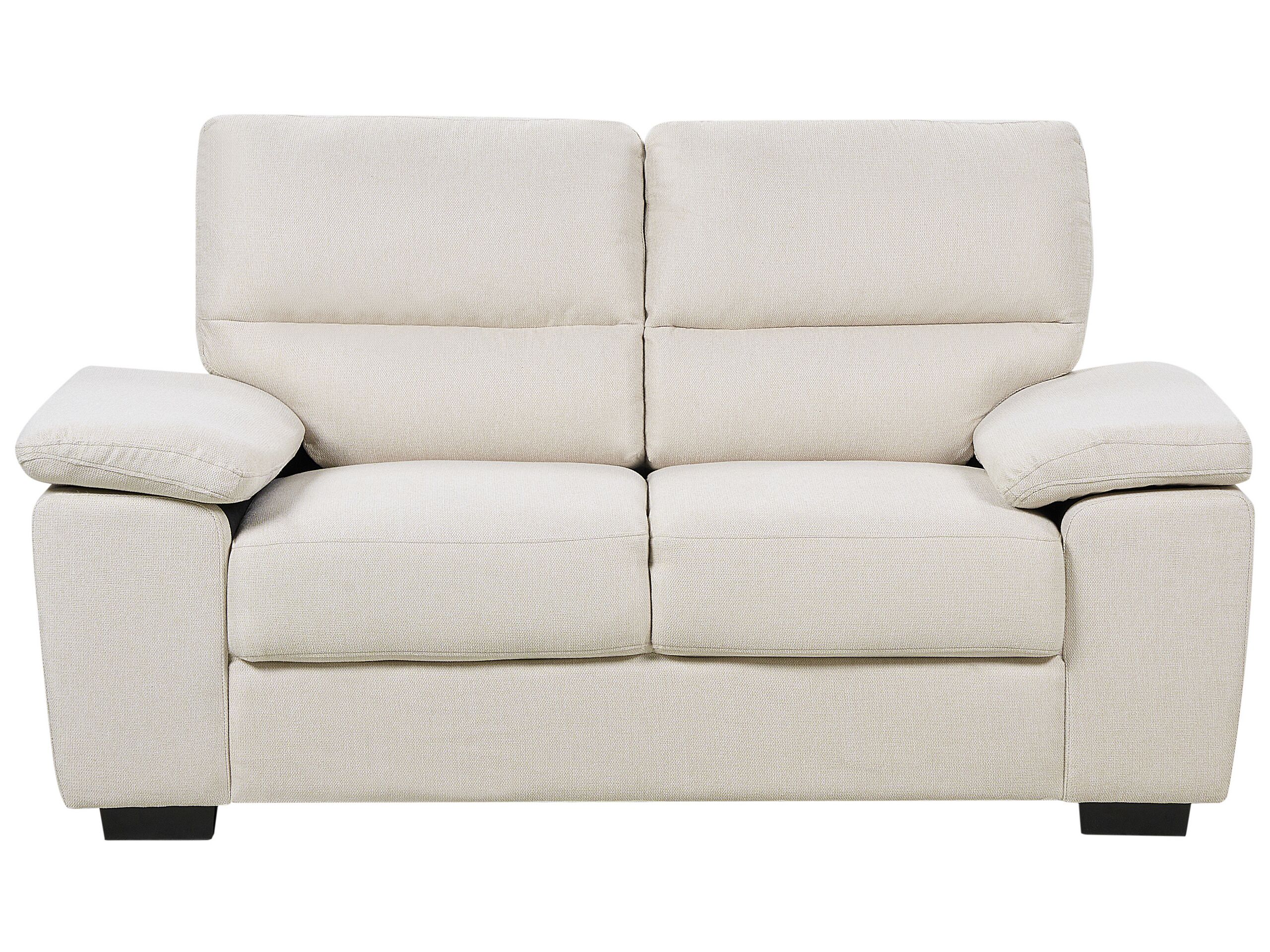 GLENORA Fabric 2 Seater Sofa - Light Beige
