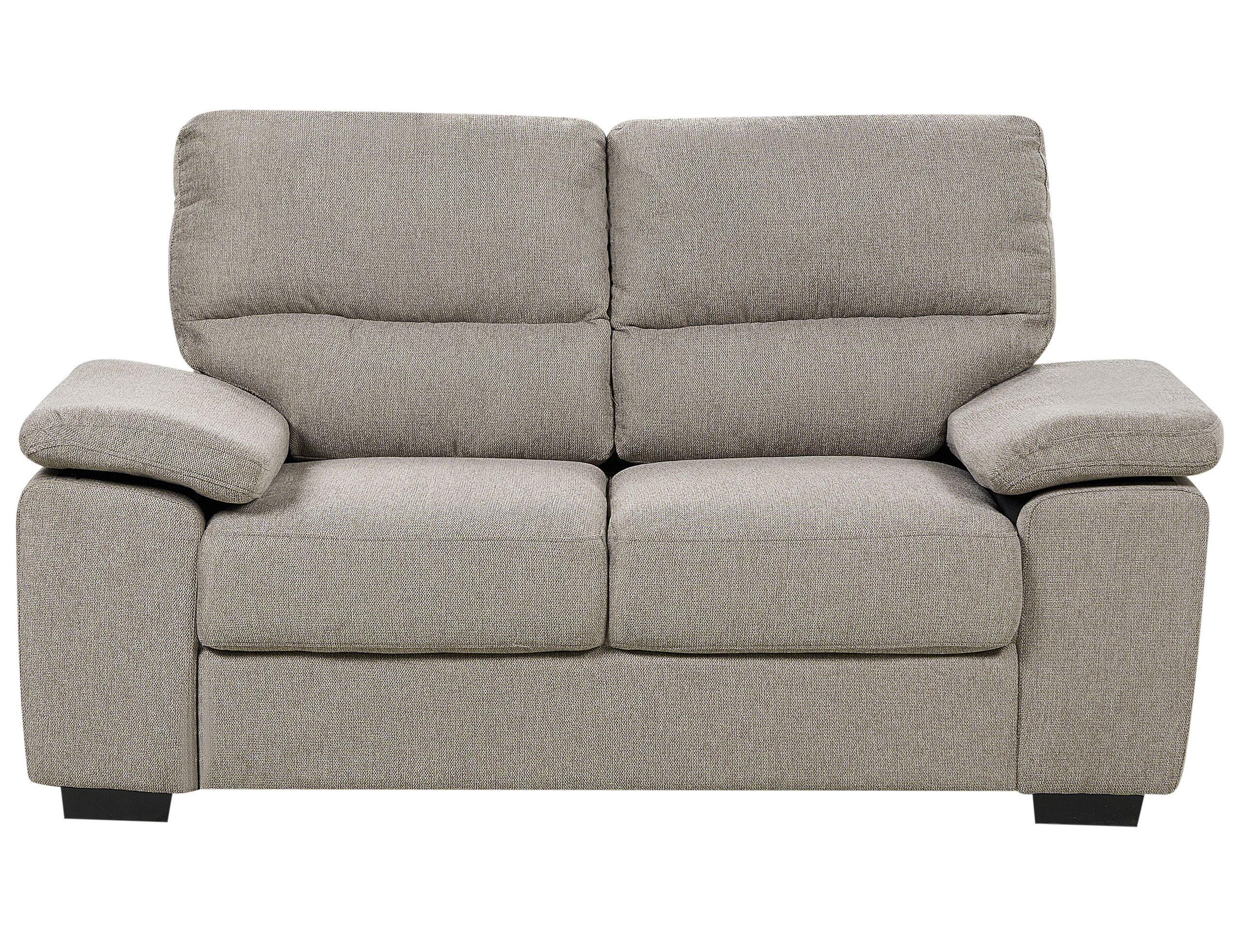 2 Seater Fabric Sofa Light Brown VOGAR