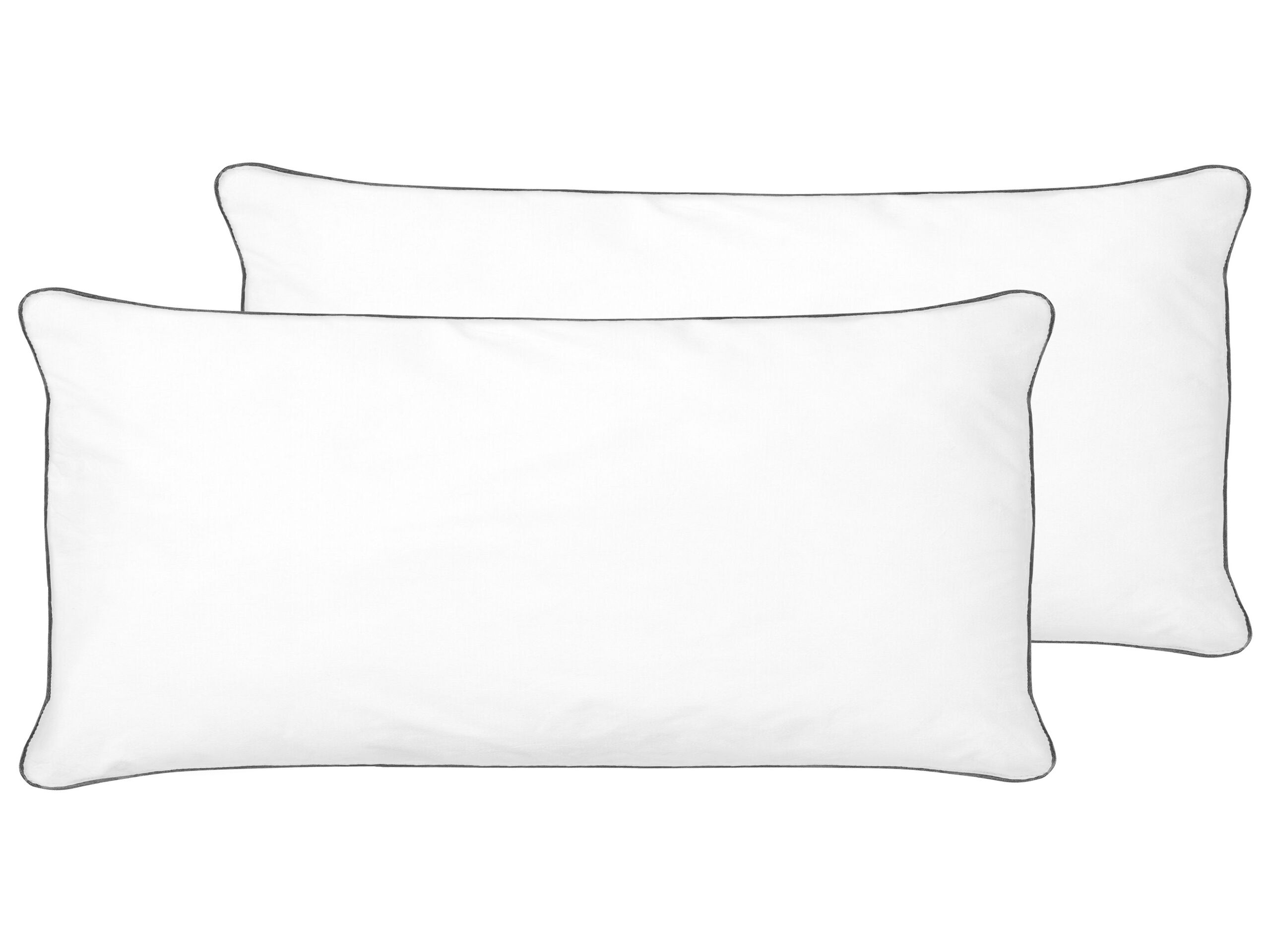 Set of 2 Microfibre Bed High Profile Pillows 40 x 80 cm PELISTER
