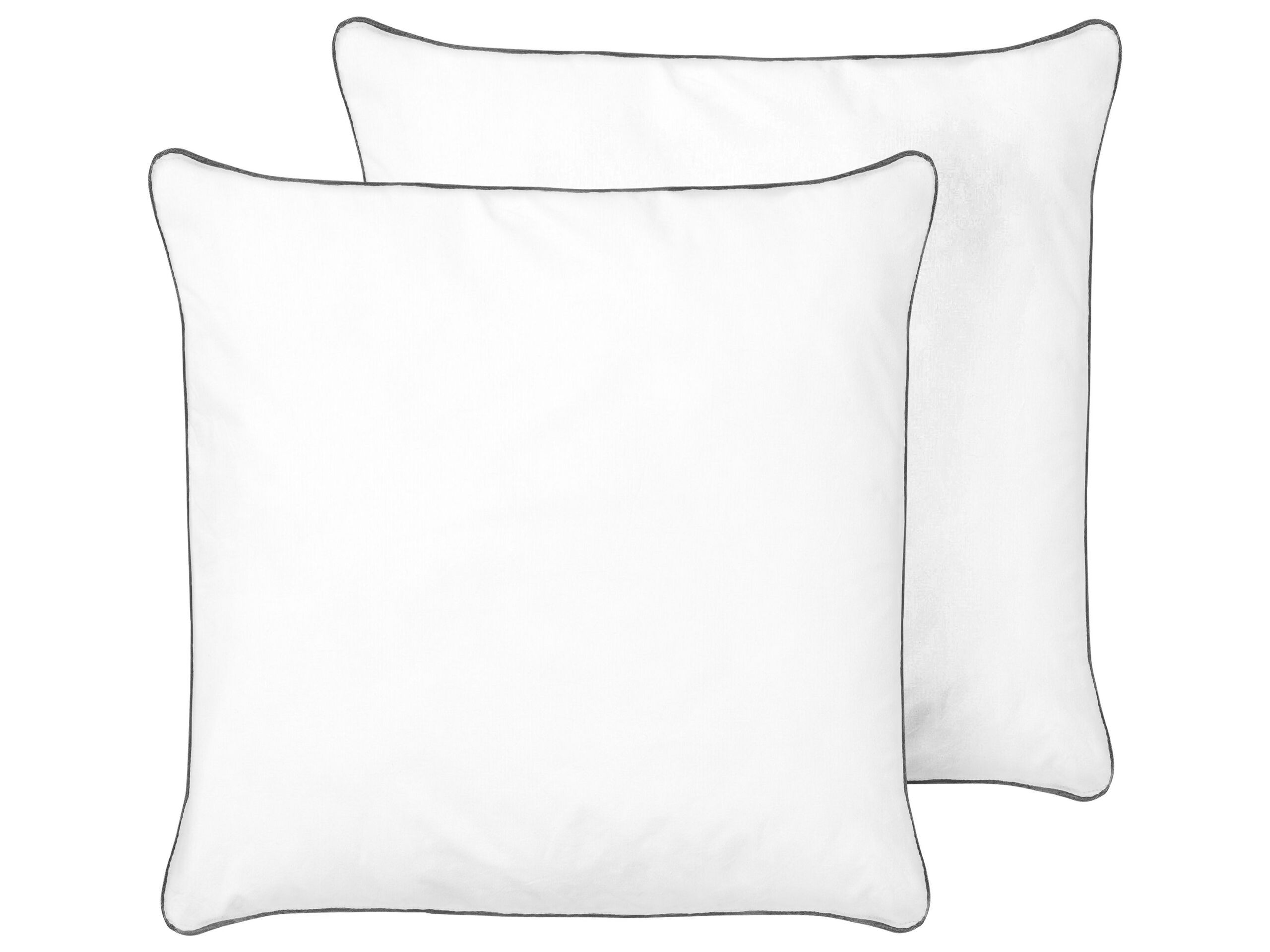 Set of 2 Microfibre Bed High Profile Pillow 80 x 80 cm PELISTER