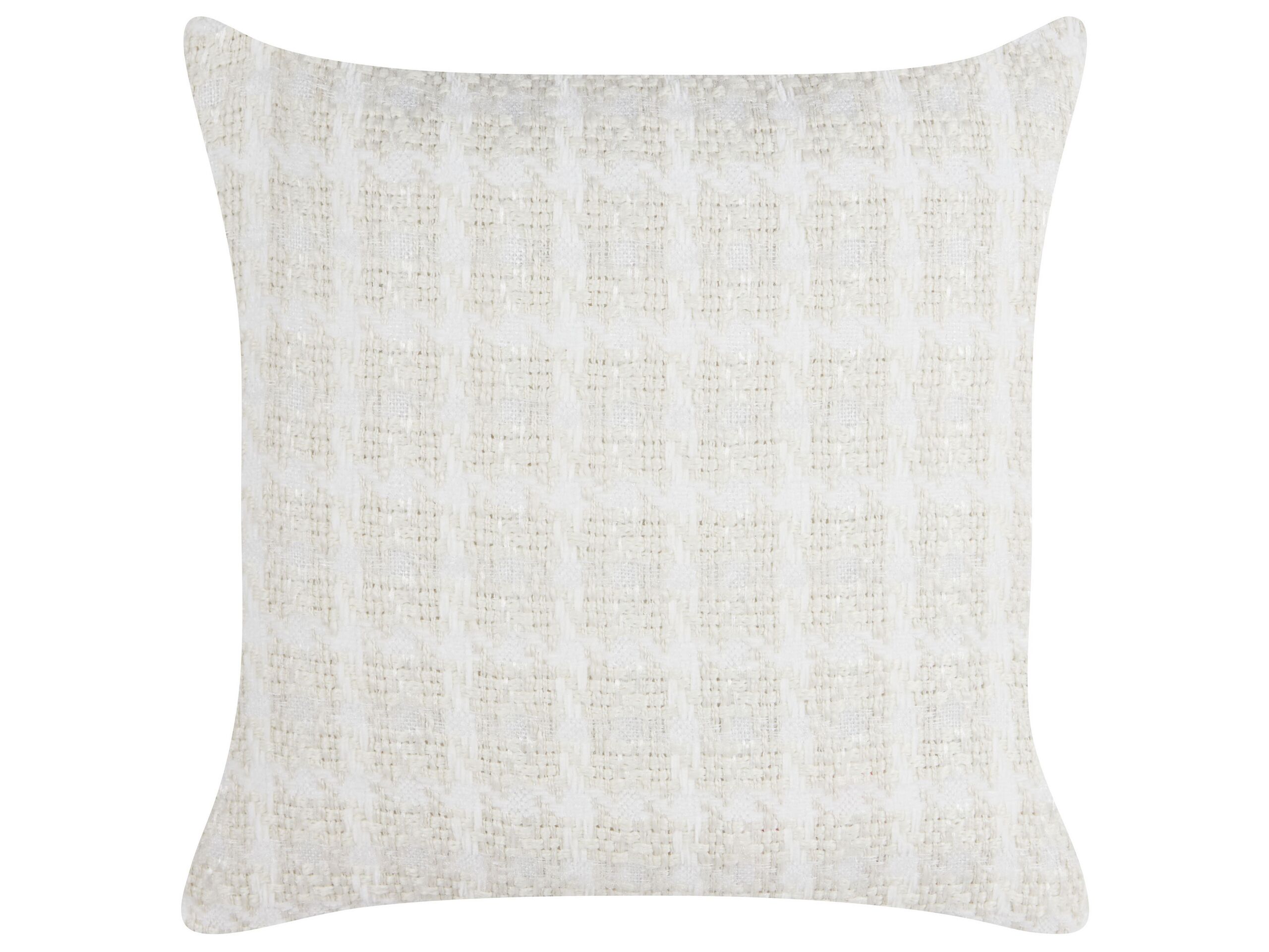 Cushion Checked 45x45cm Beige