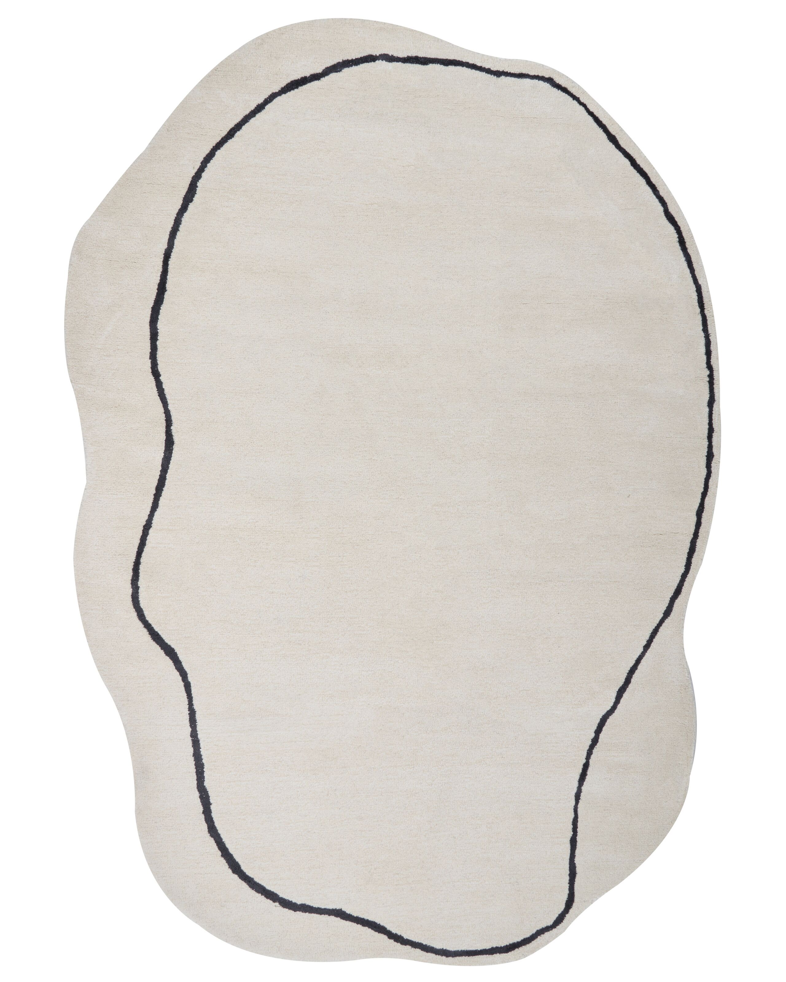 Viscose Area Rug 160x230cm Beige