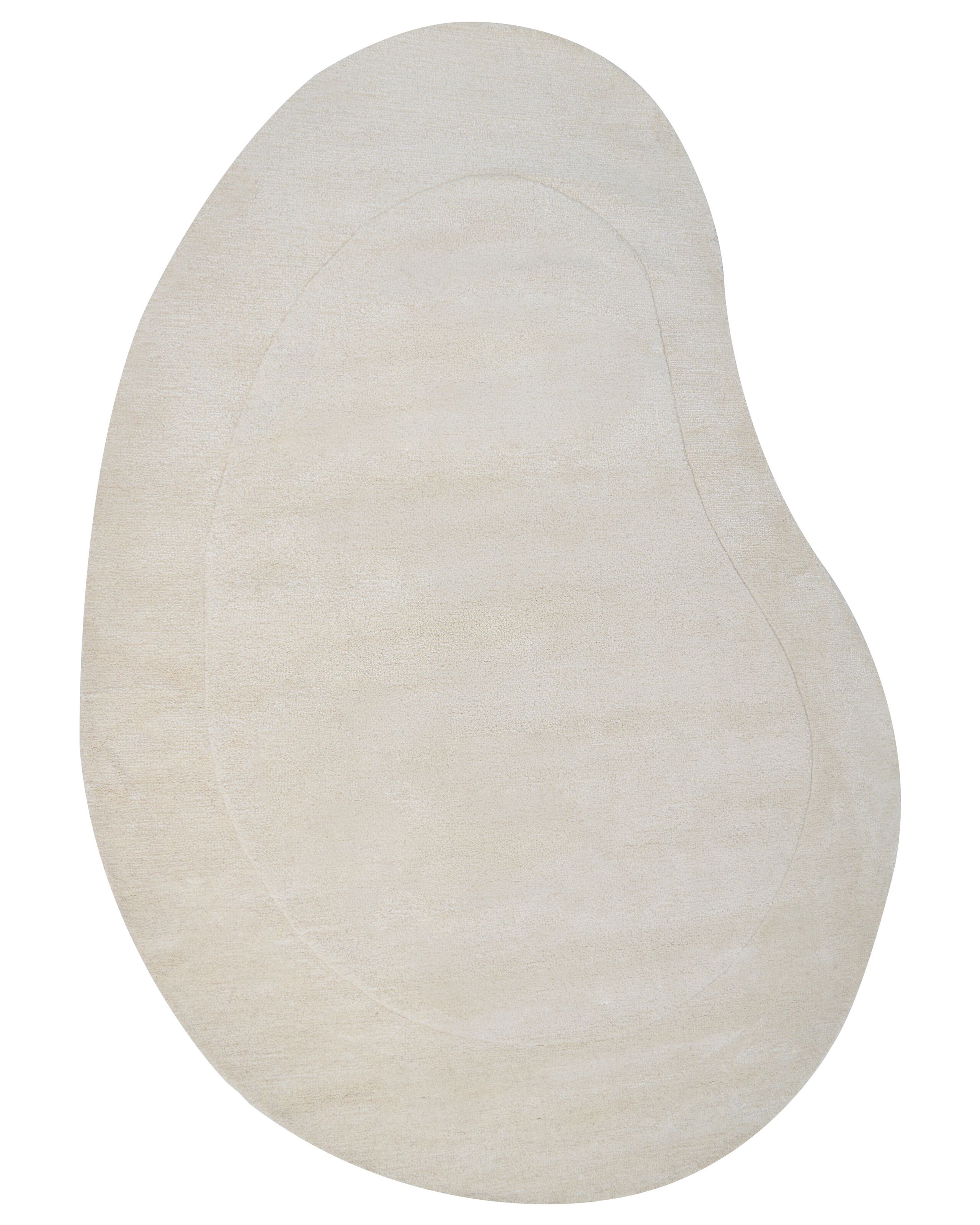 Viscose Area Rug 160x230cm Beige