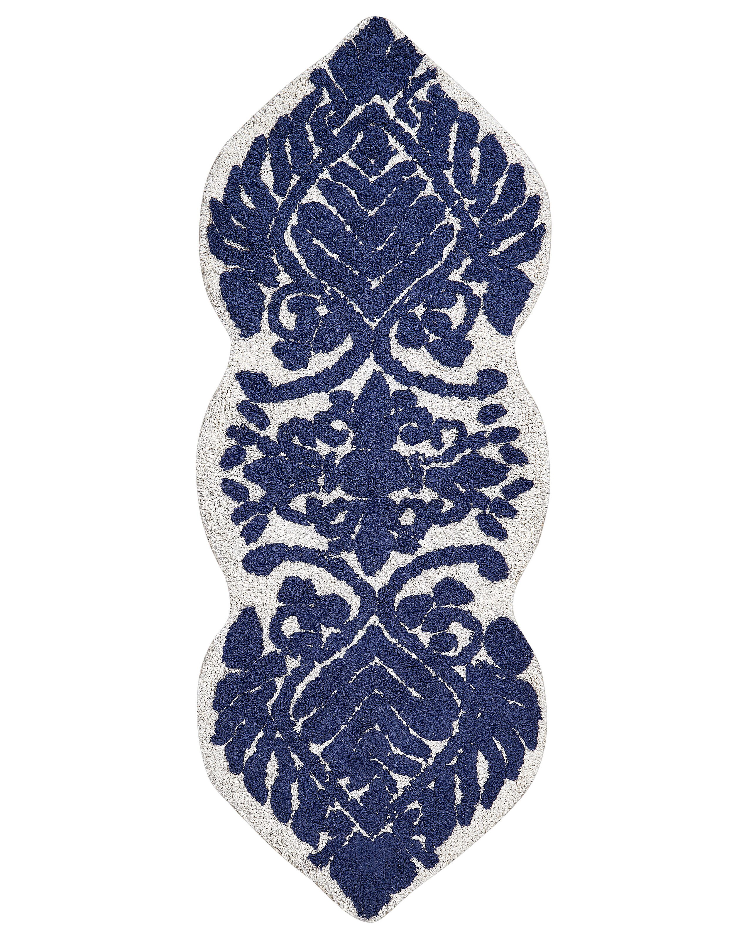 Cotton Bath Mat 150x60cm Blue