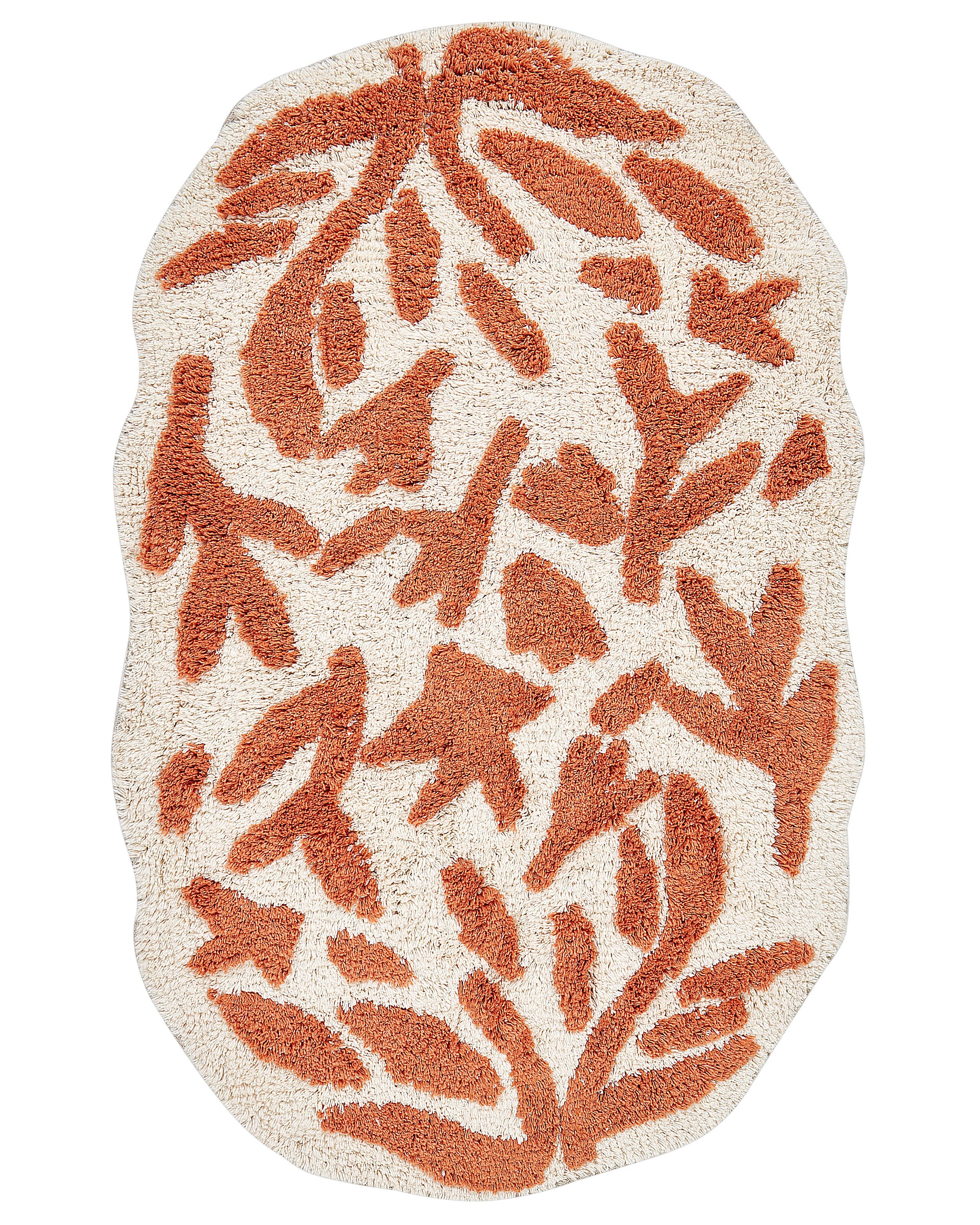 Cotton Bath Mat 60x90cm Orange