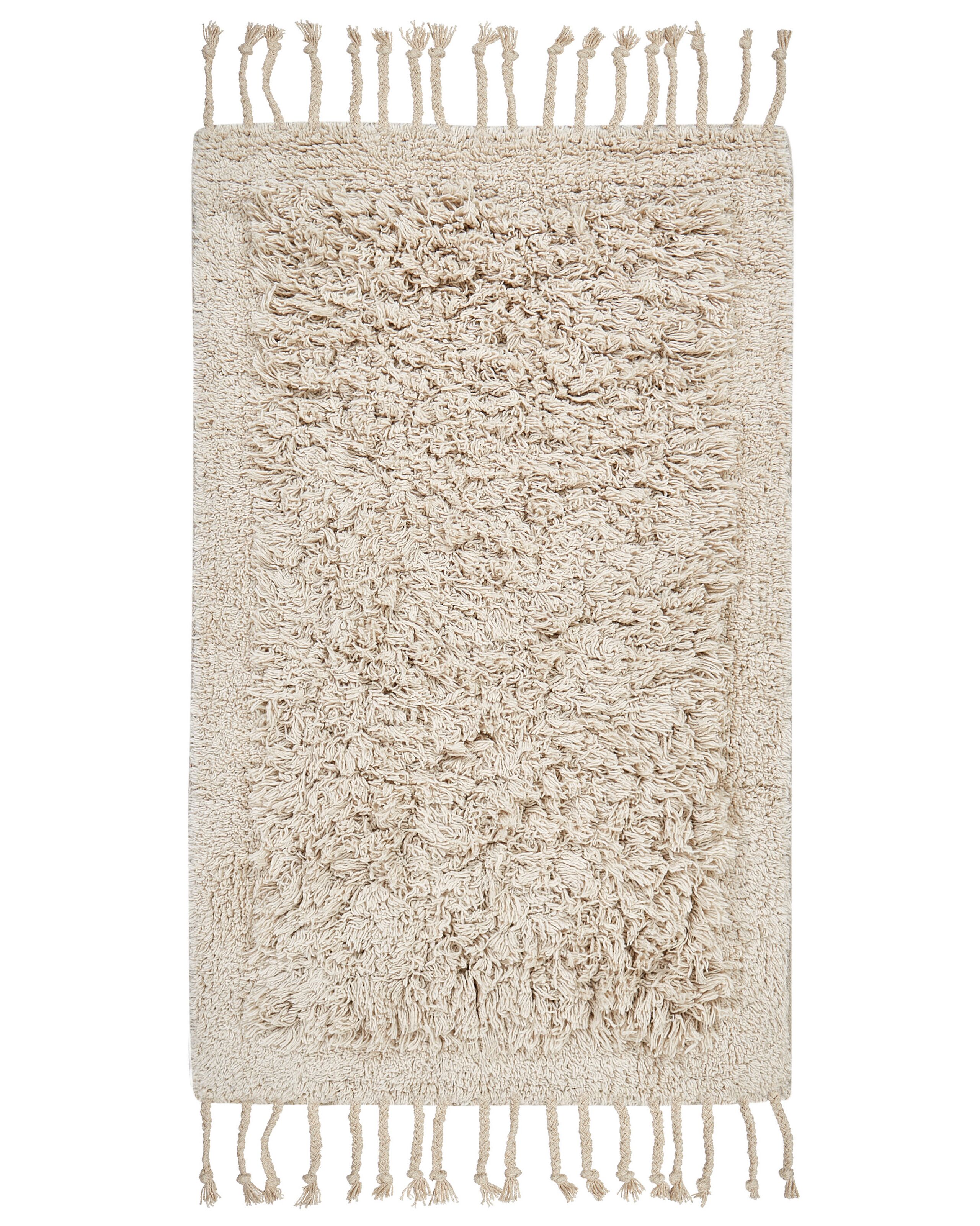 Cotton Bath Mat 50x80cm Beige