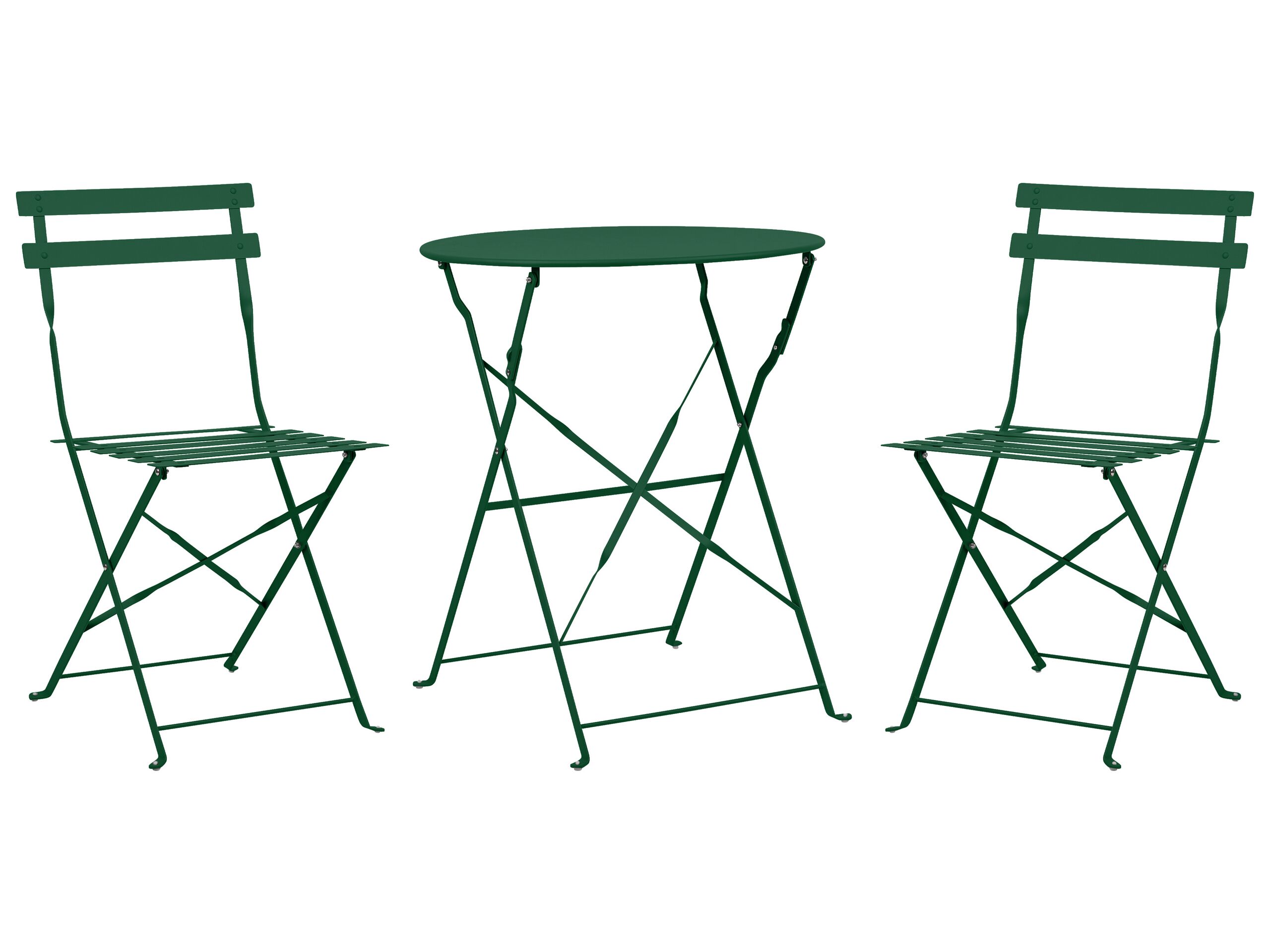 Steel Garden Bistro Set Dark Green FIORI