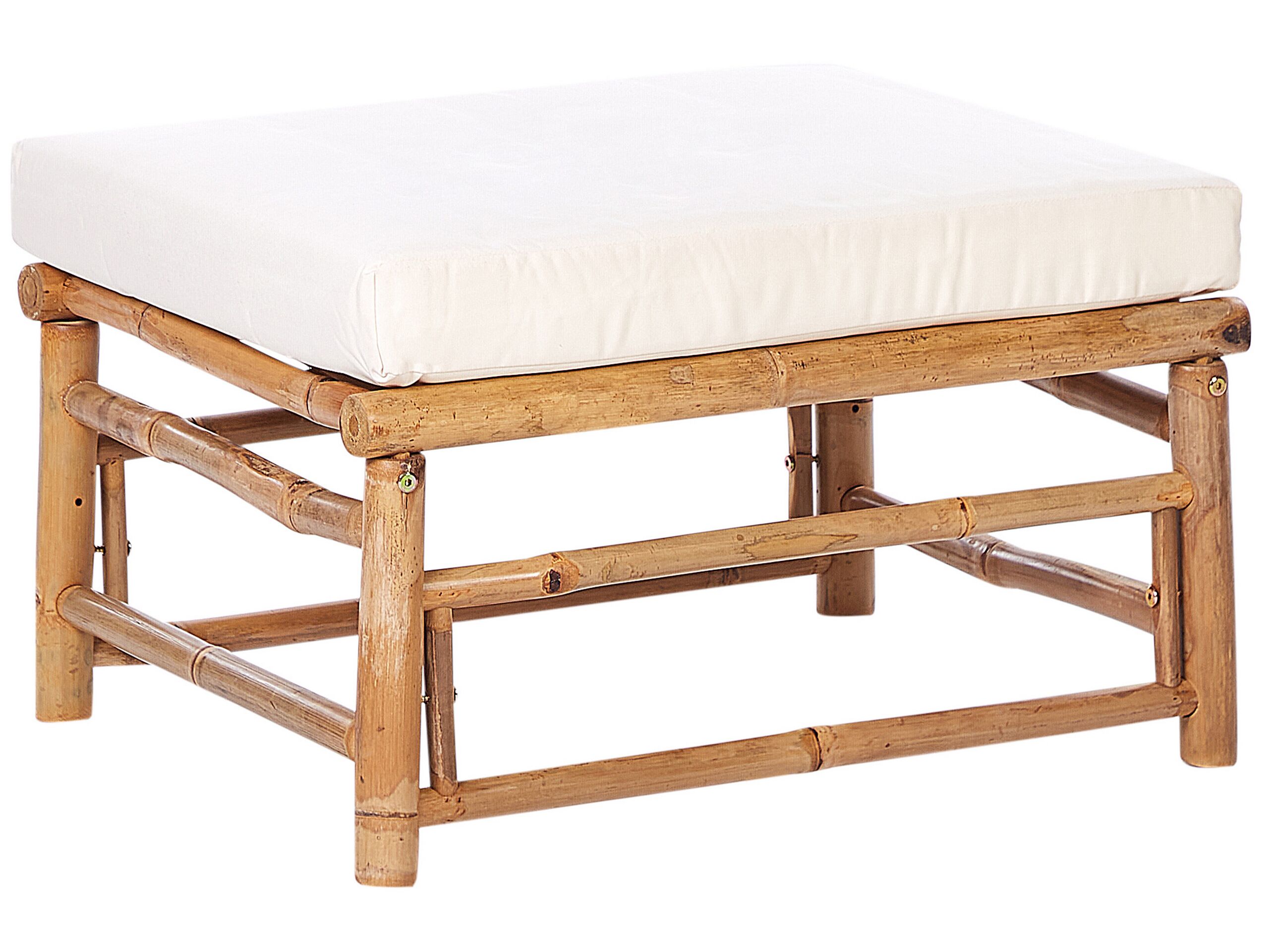 Bamboo Garden Ottoman Off-White CERRETO