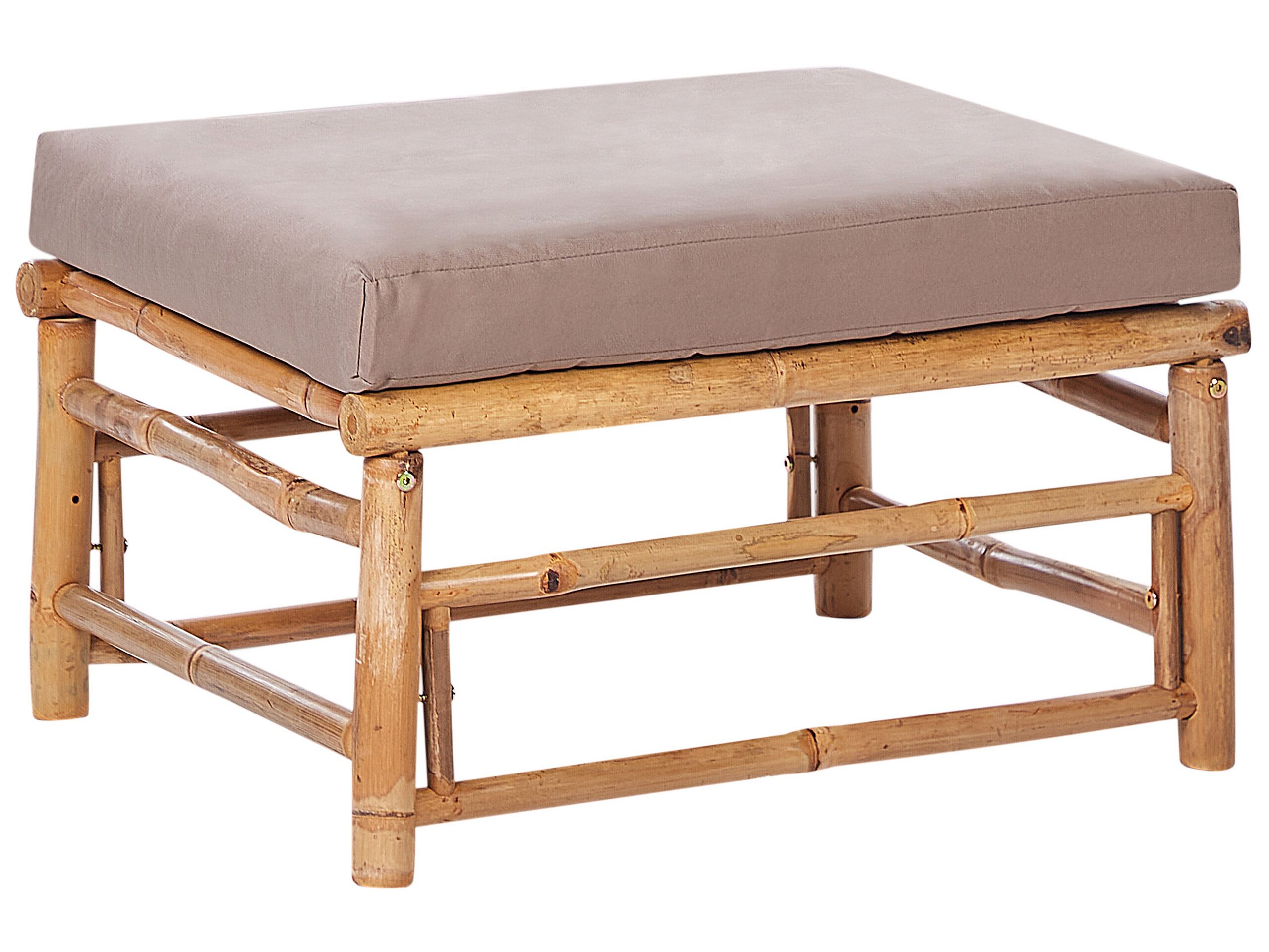 Bamboo Garden Ottoman Taupe CERRETO