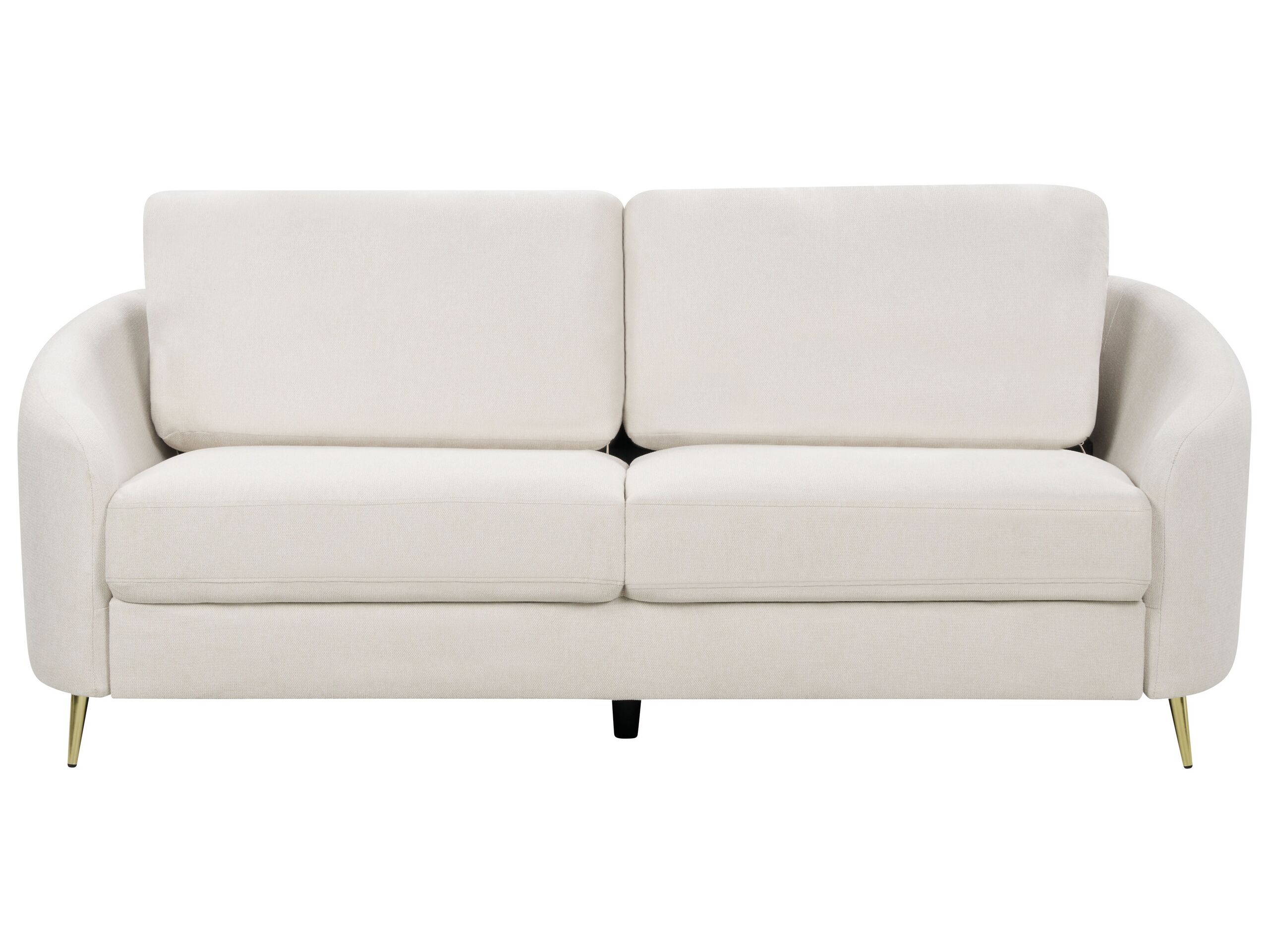 3 Seater Fabric Sofa Light Beige TROSA