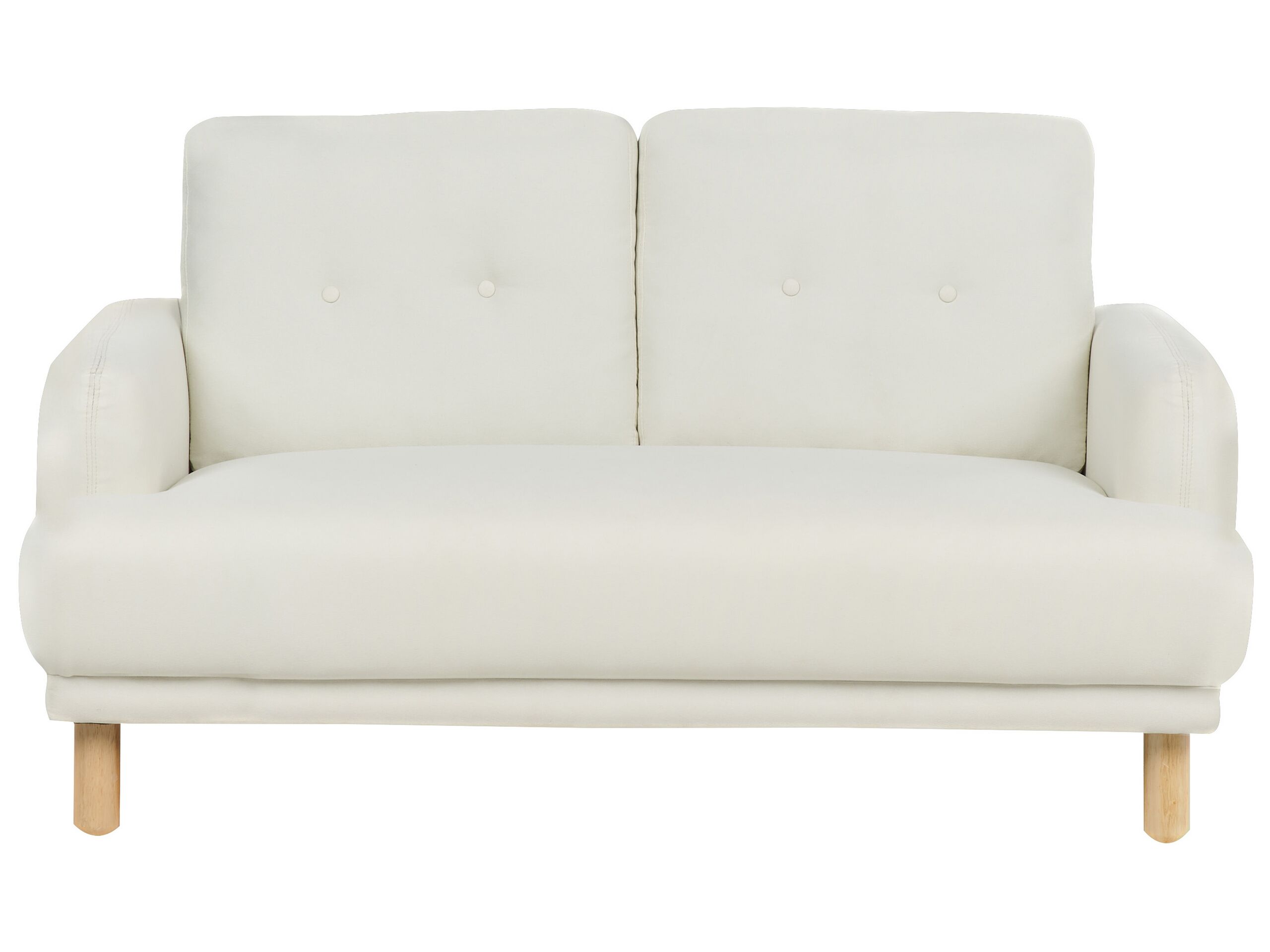 VALENNE Fabric 2 Seater Sofa - Off White