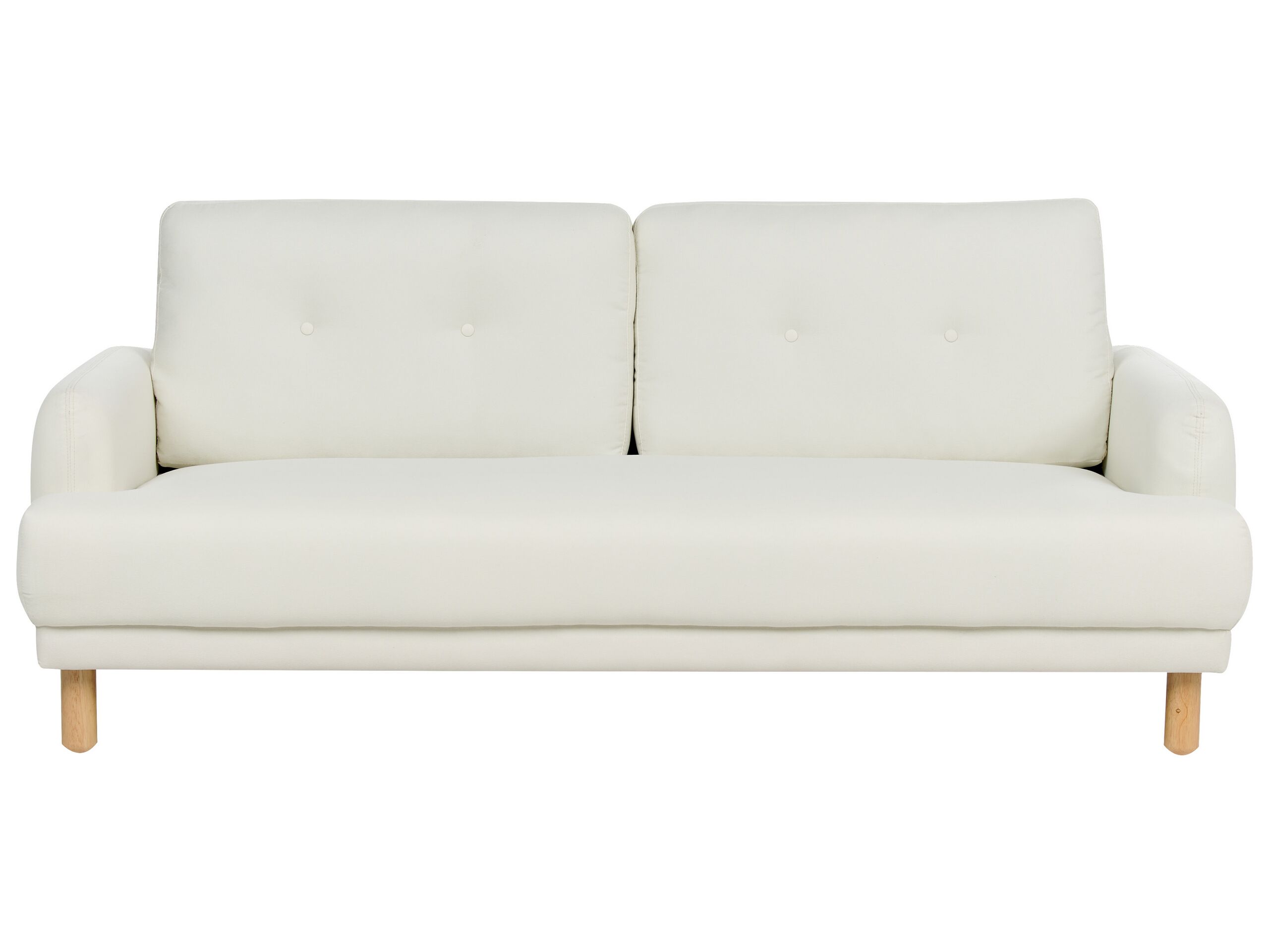 VALENNE Fabric 3 Seater Sofa - Off White