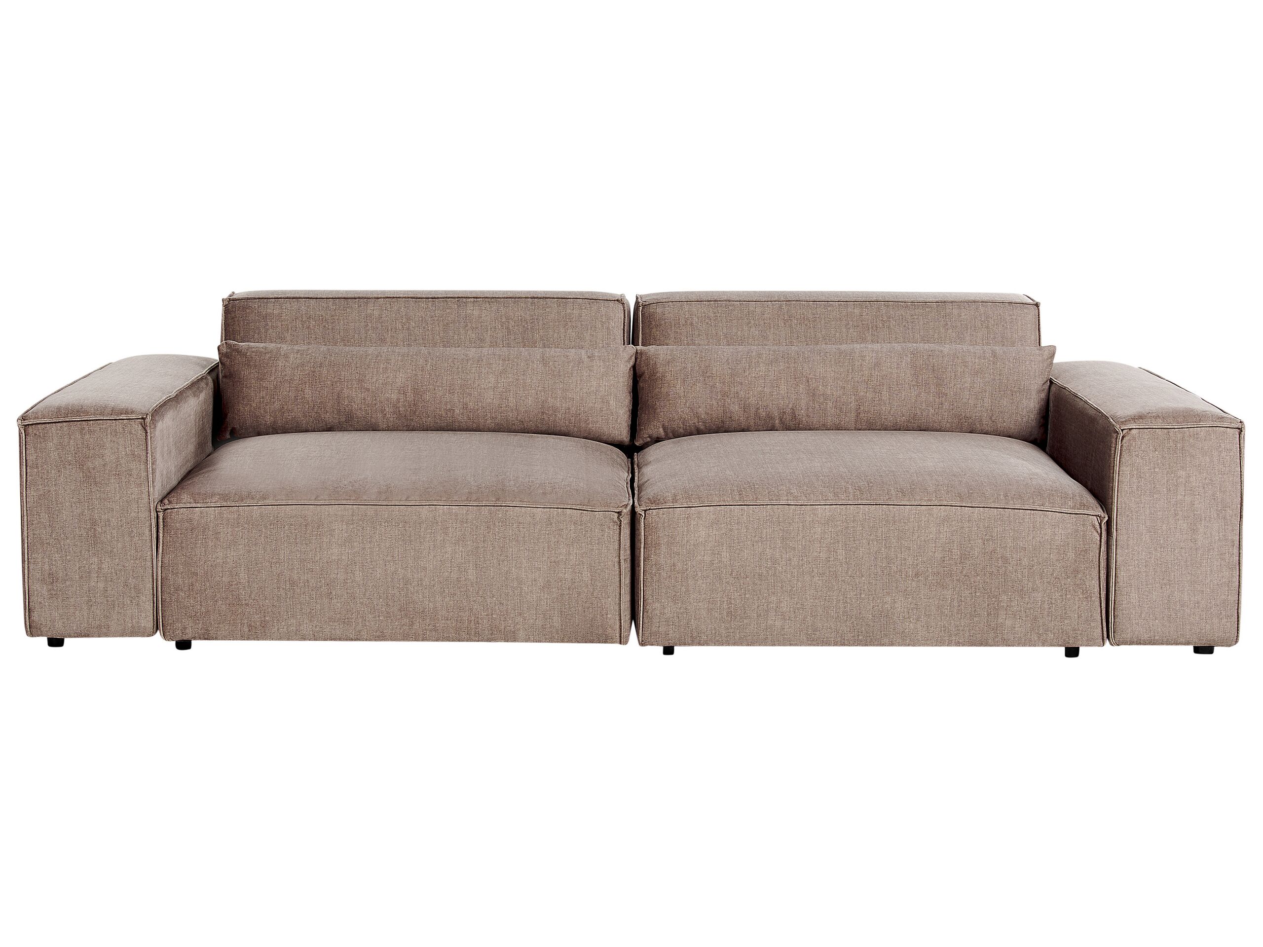 QAVELLE Fabric 2 Seater Sofa - Light Brown