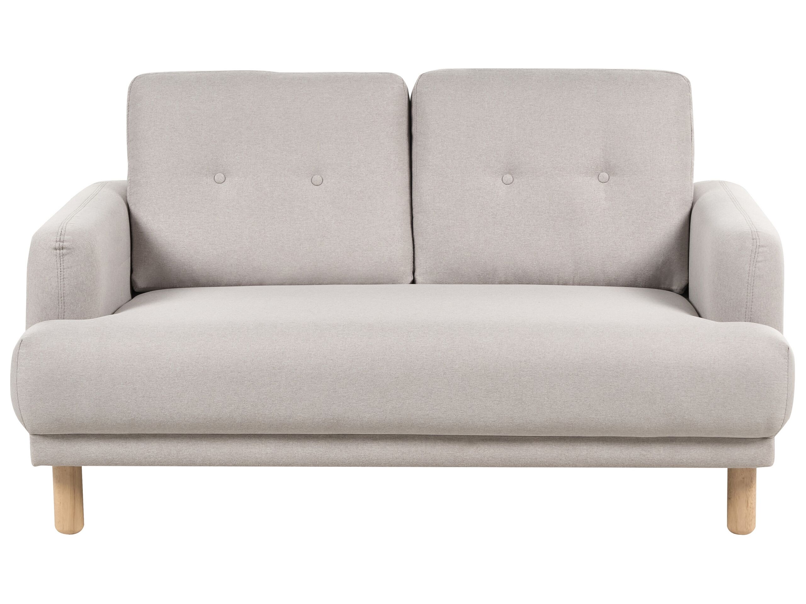 2 Seater Fabric Sofa Taupe TUVE