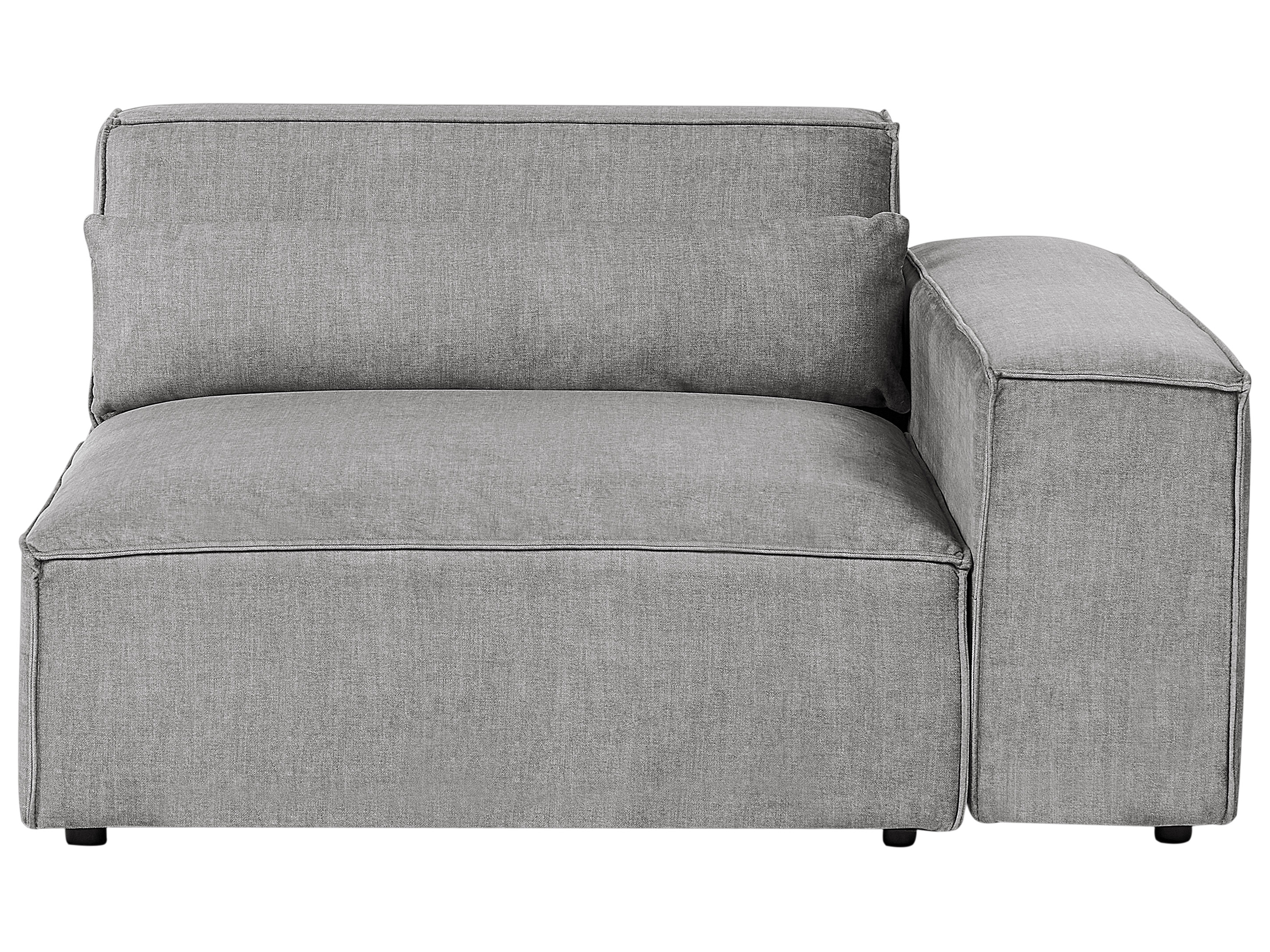 Left Hand Fabric Corner Seat Grey HELLNAR