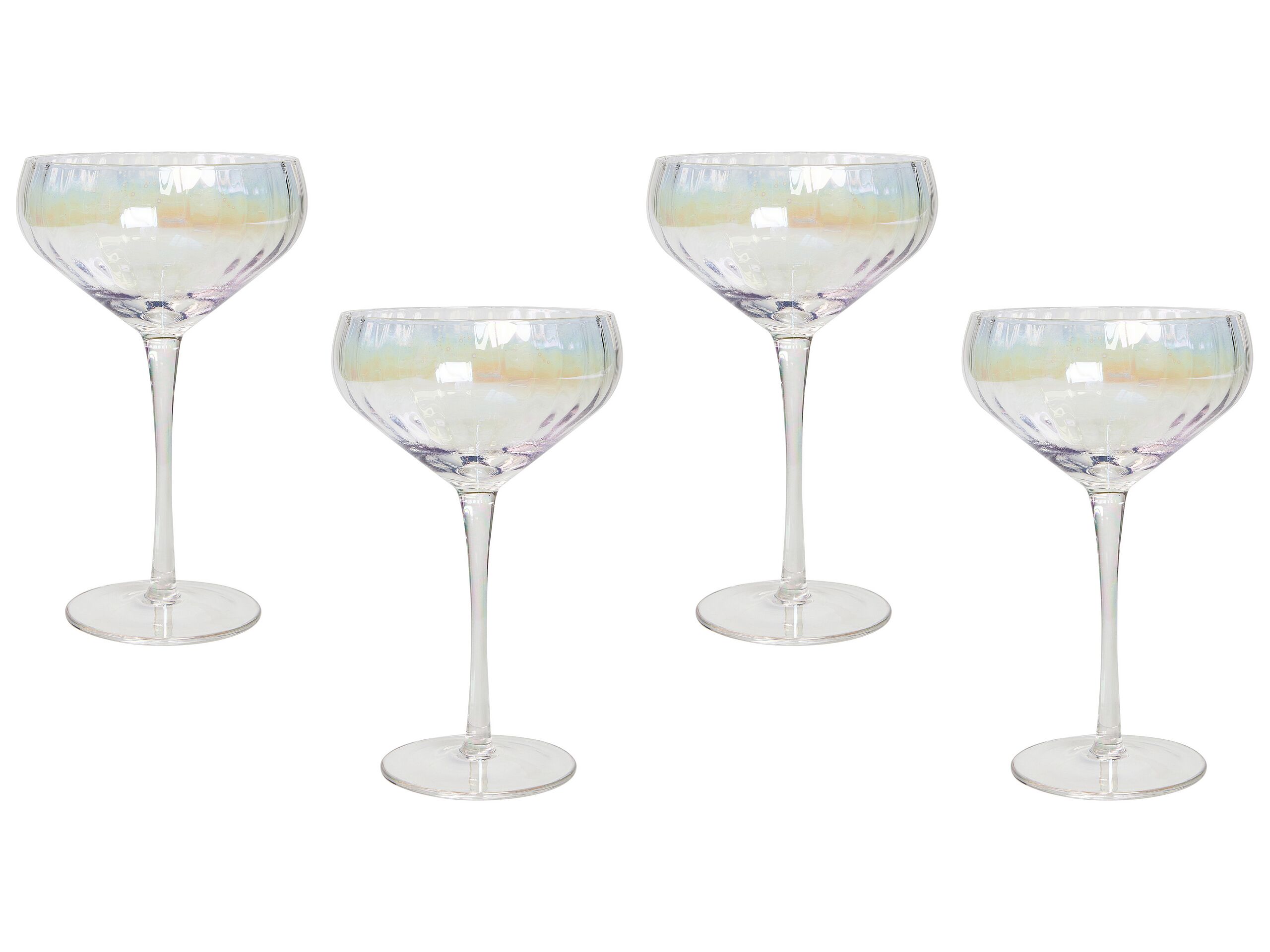 Set of 4 Champagne Saucers 30 cl MORGANITE