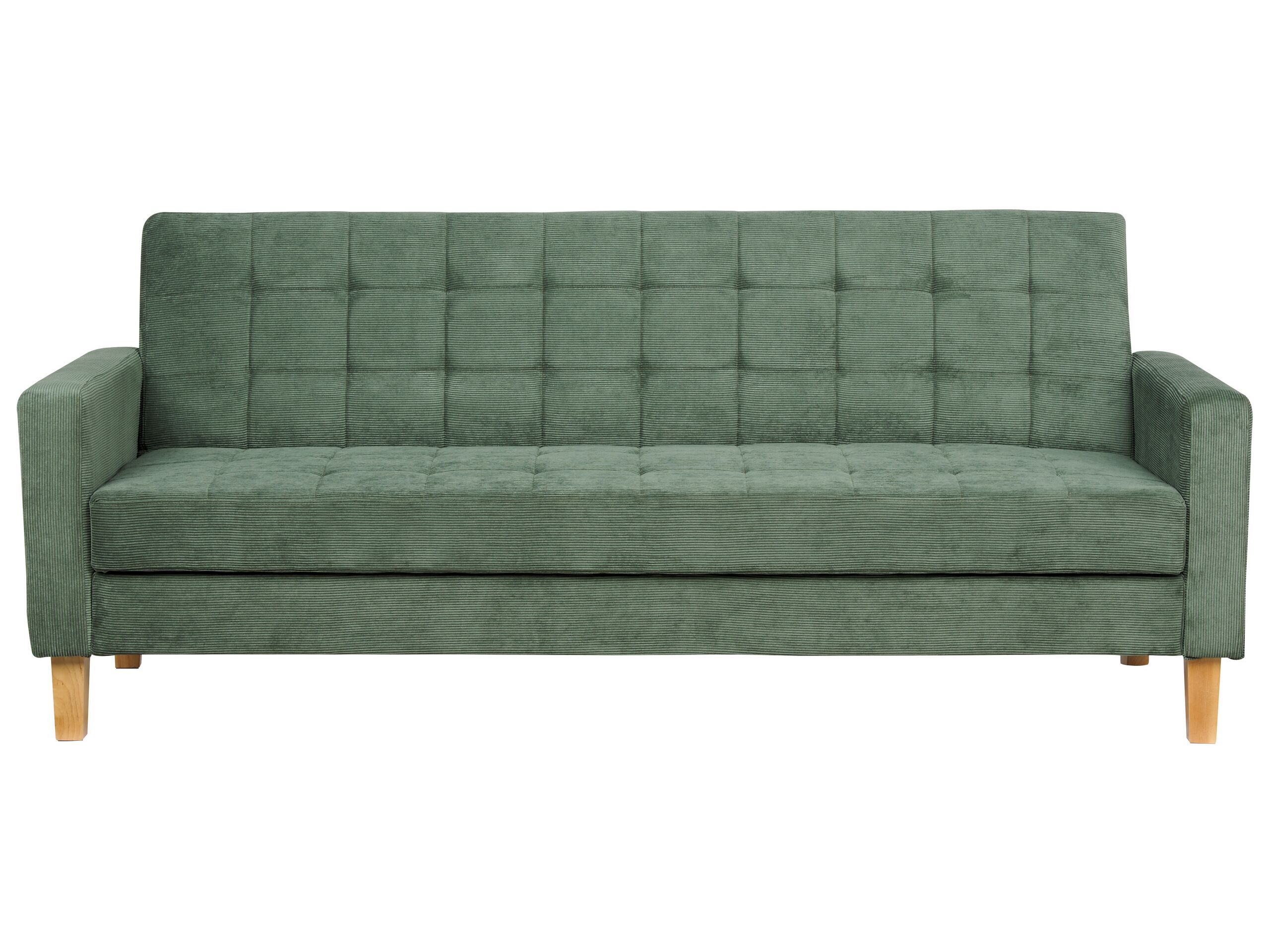 Fabric Sofa Bed Green VEHKOO