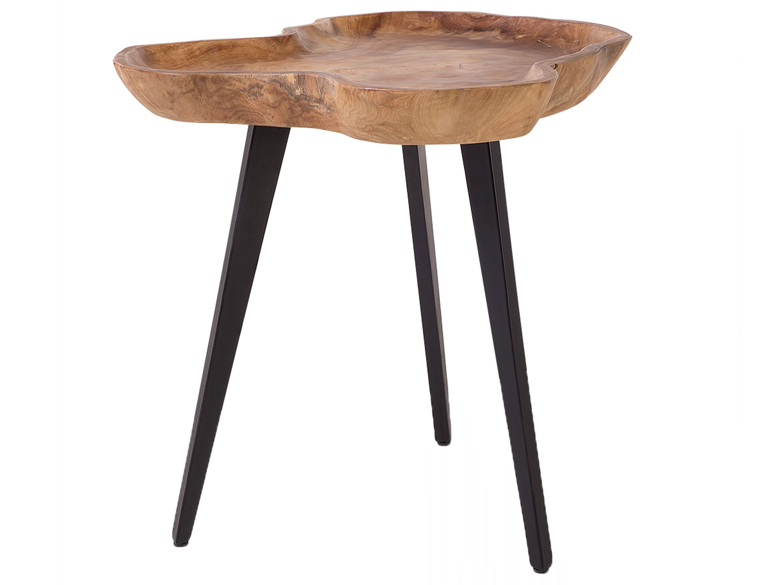 Teak Side Table Light Wood ELSA