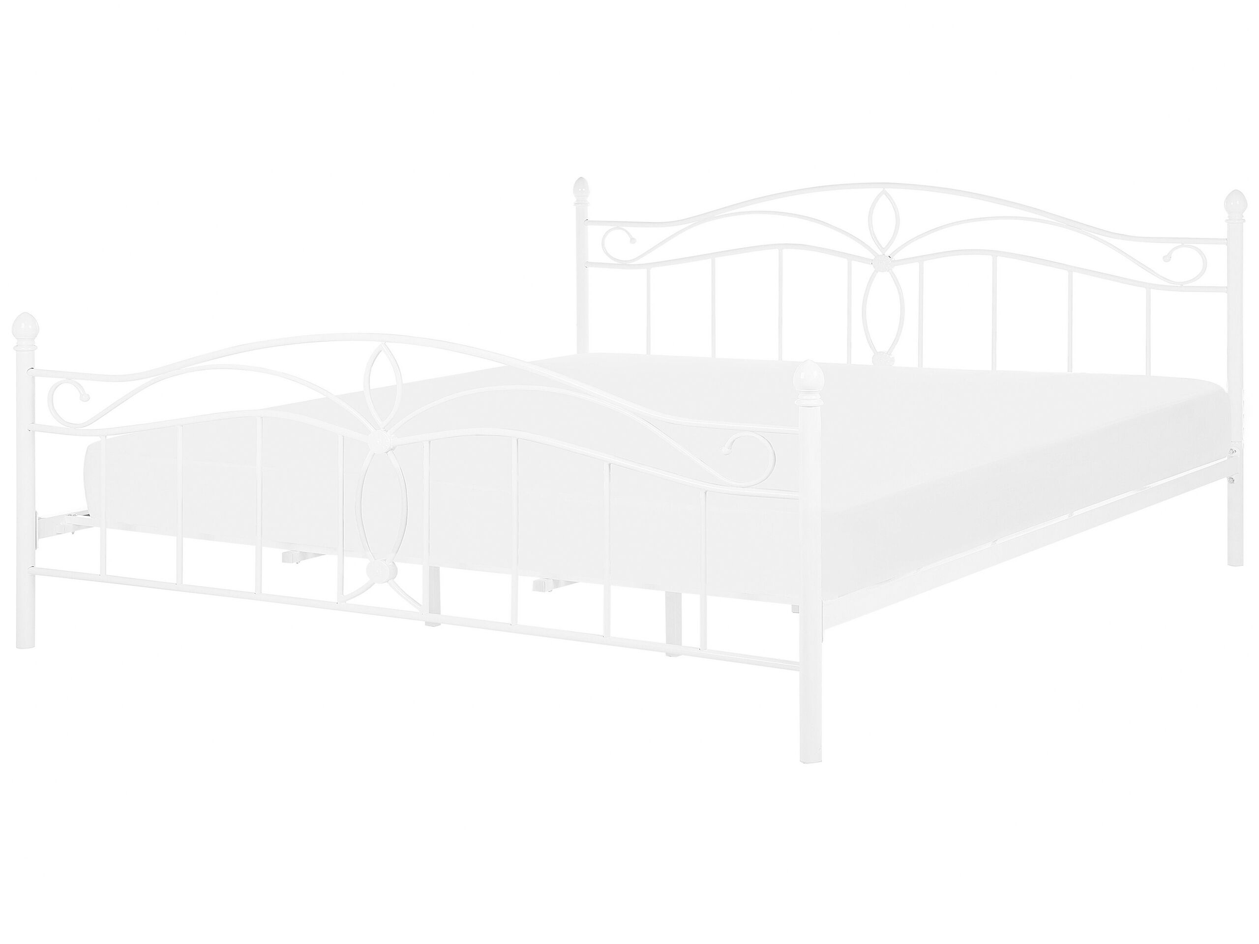 Metal EU Super King Size Bed White ANTLIA