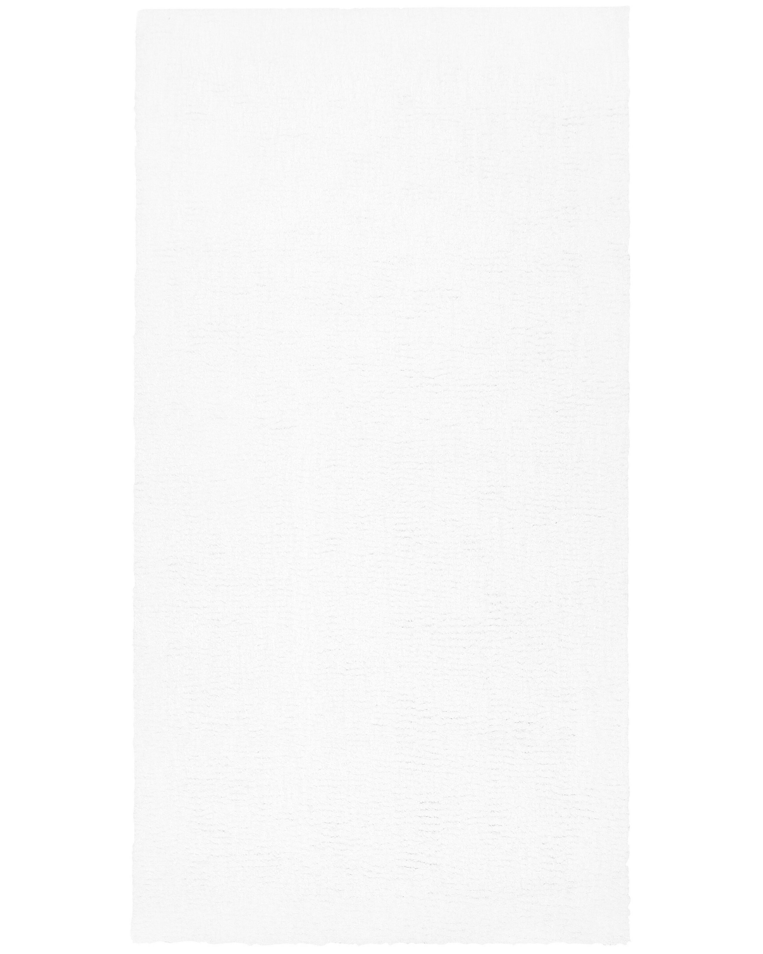 Shaggy Area Rug 80x150cm White