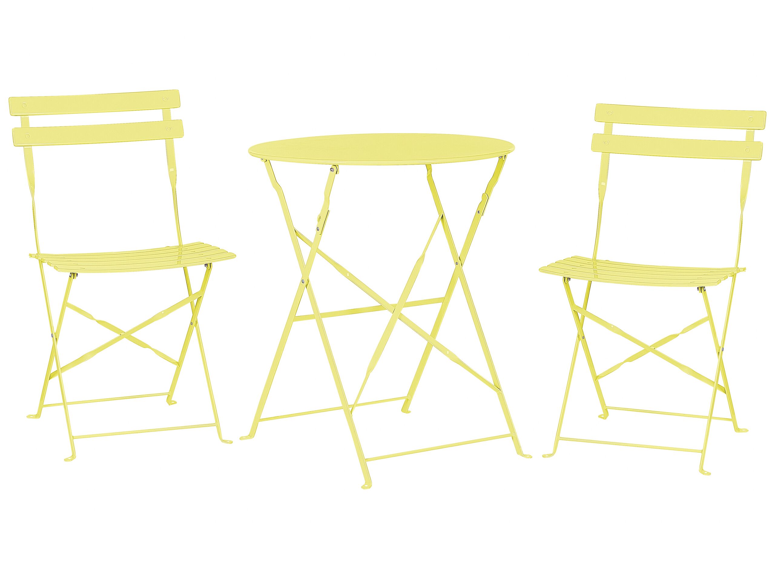 Steel Garden Bistro Set Lime Green FIORI