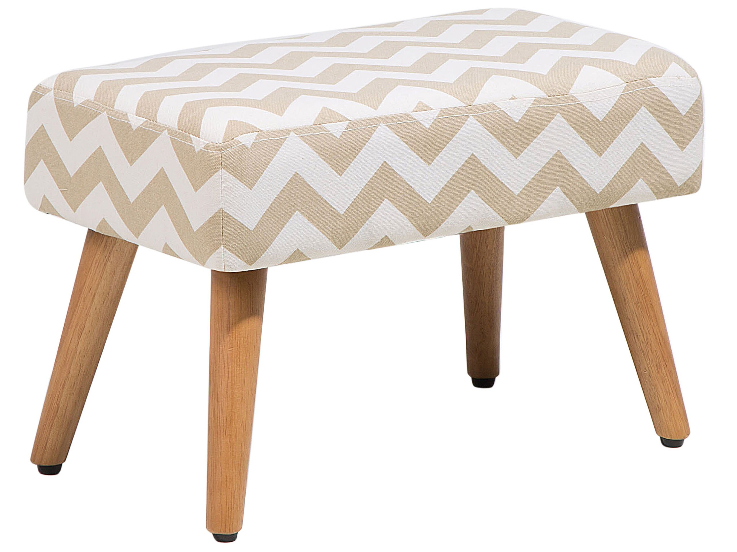 Footstool Fabric Beige TAKOMA