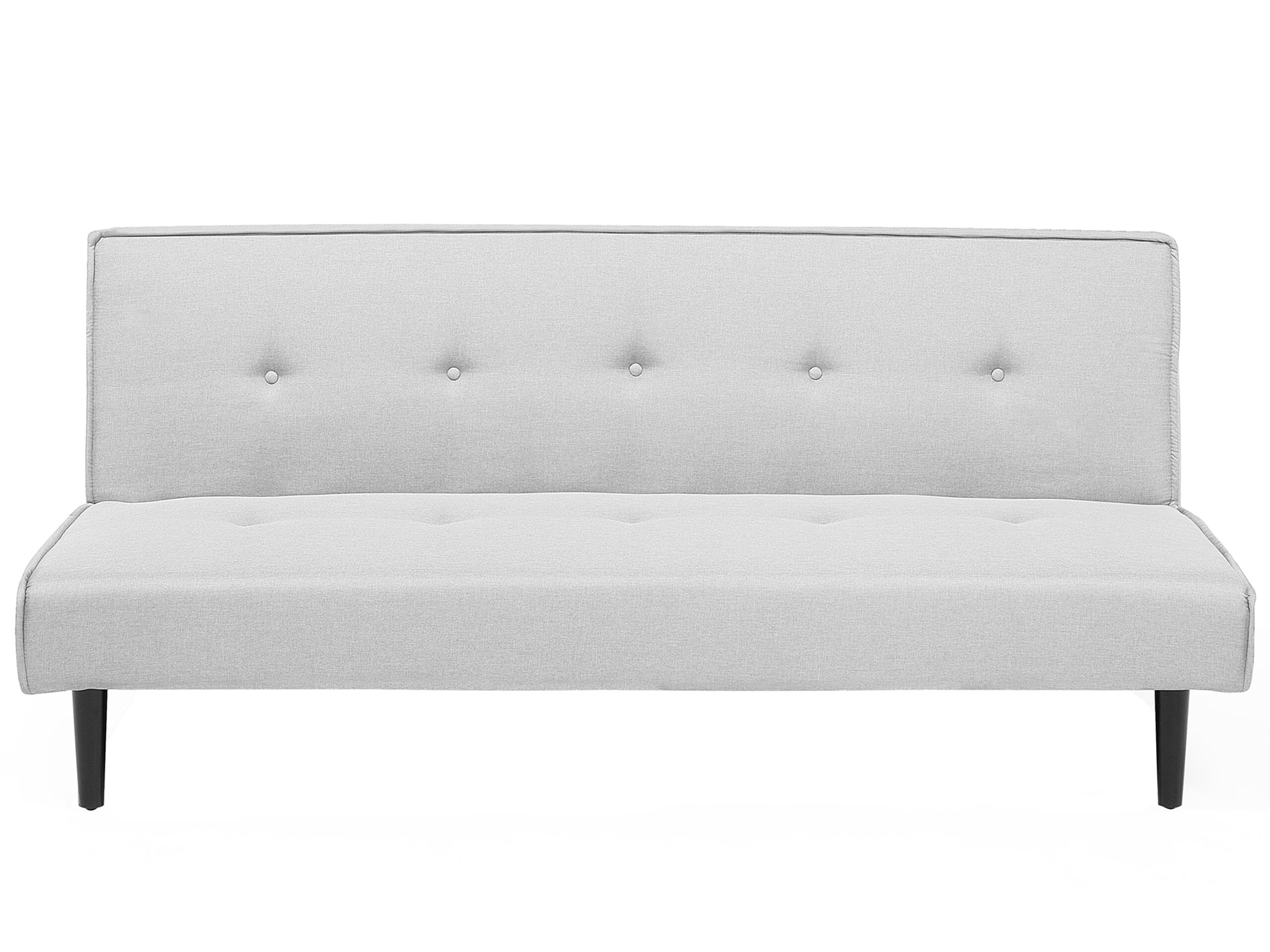 Fabric Sofa Bed Light Grey VISBY