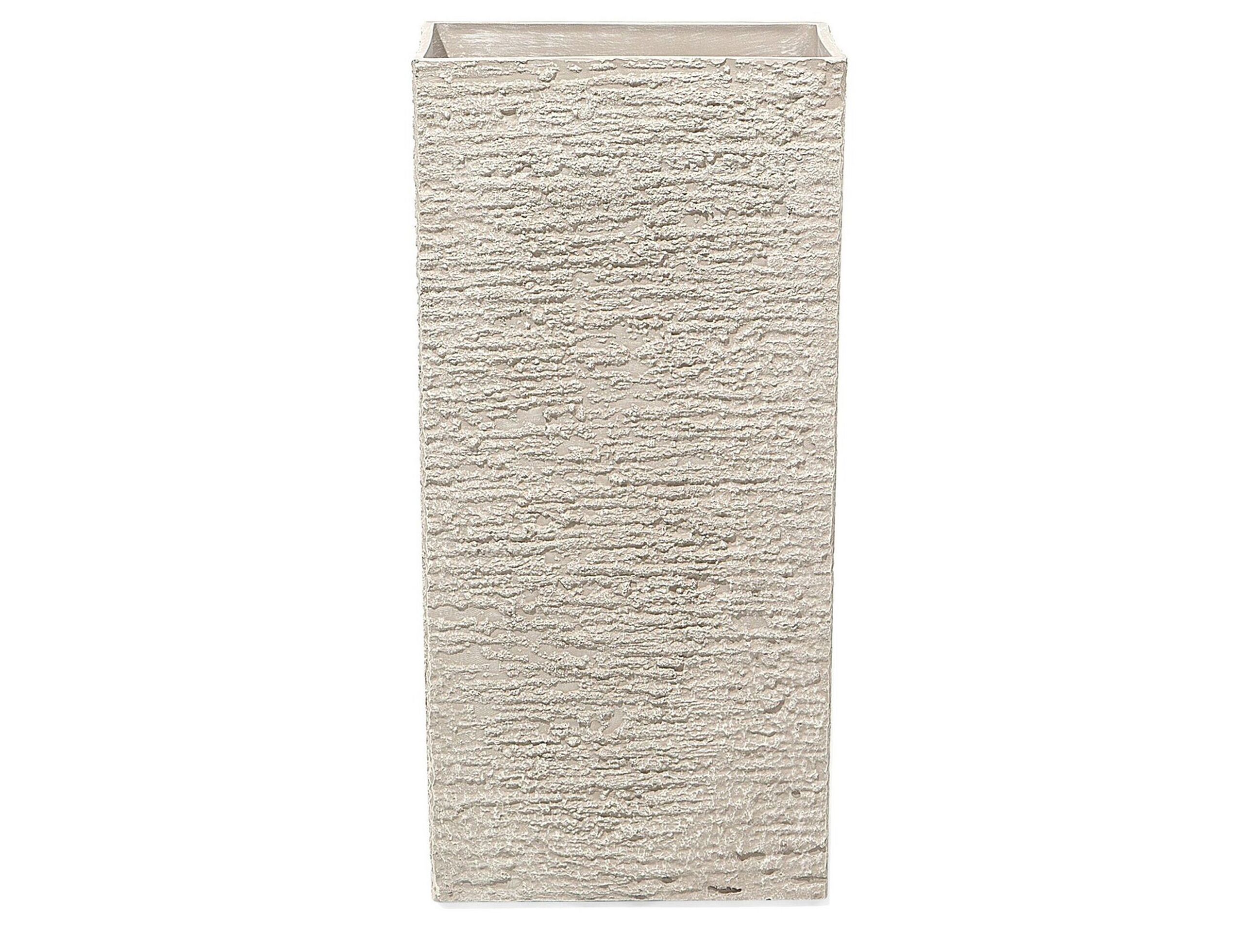 Plant Pot 35 x 35 x 70 cm Beige GAZA