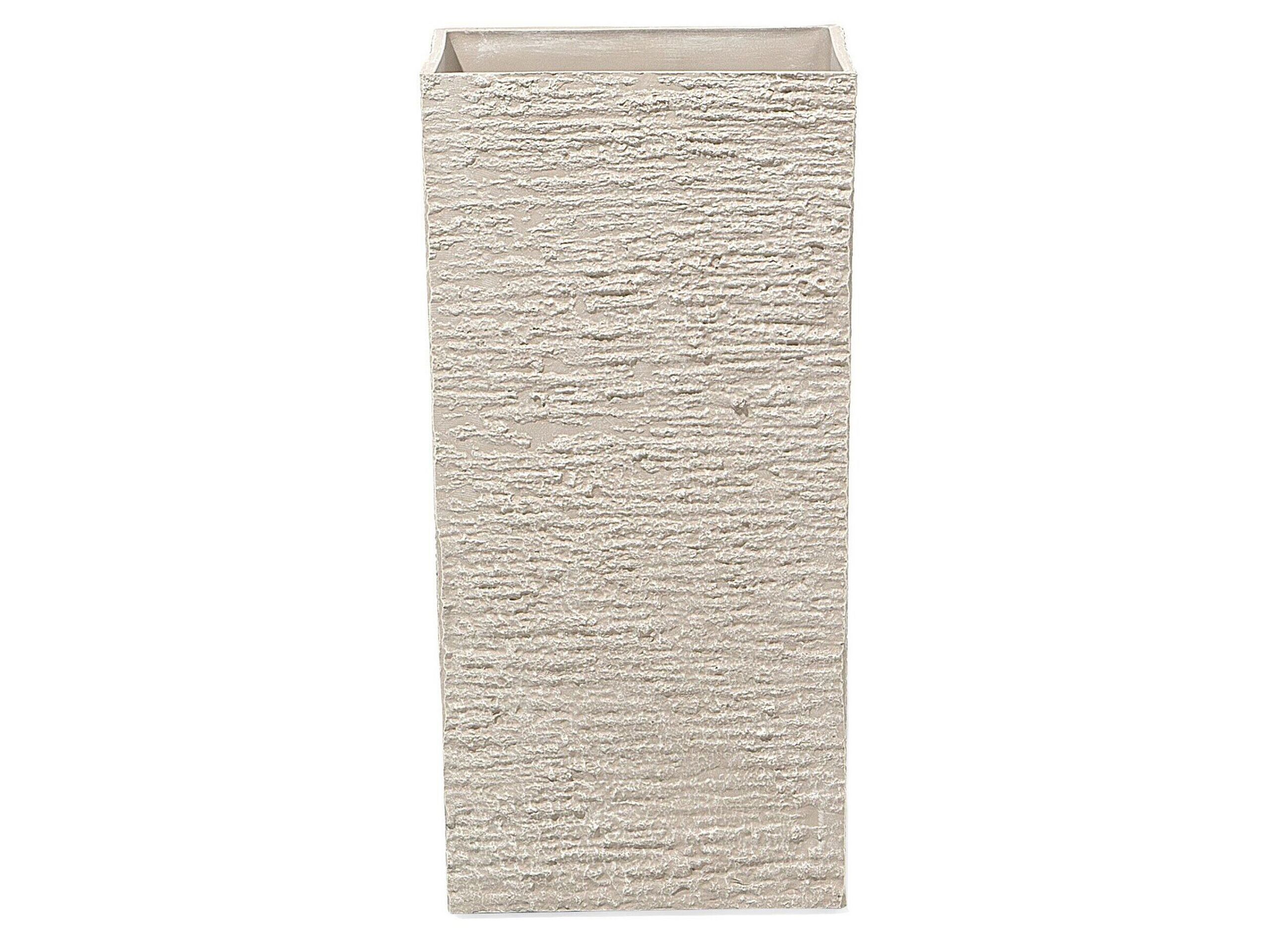 Plant Pot 30 x 30 x 60 cm Beige GAZA