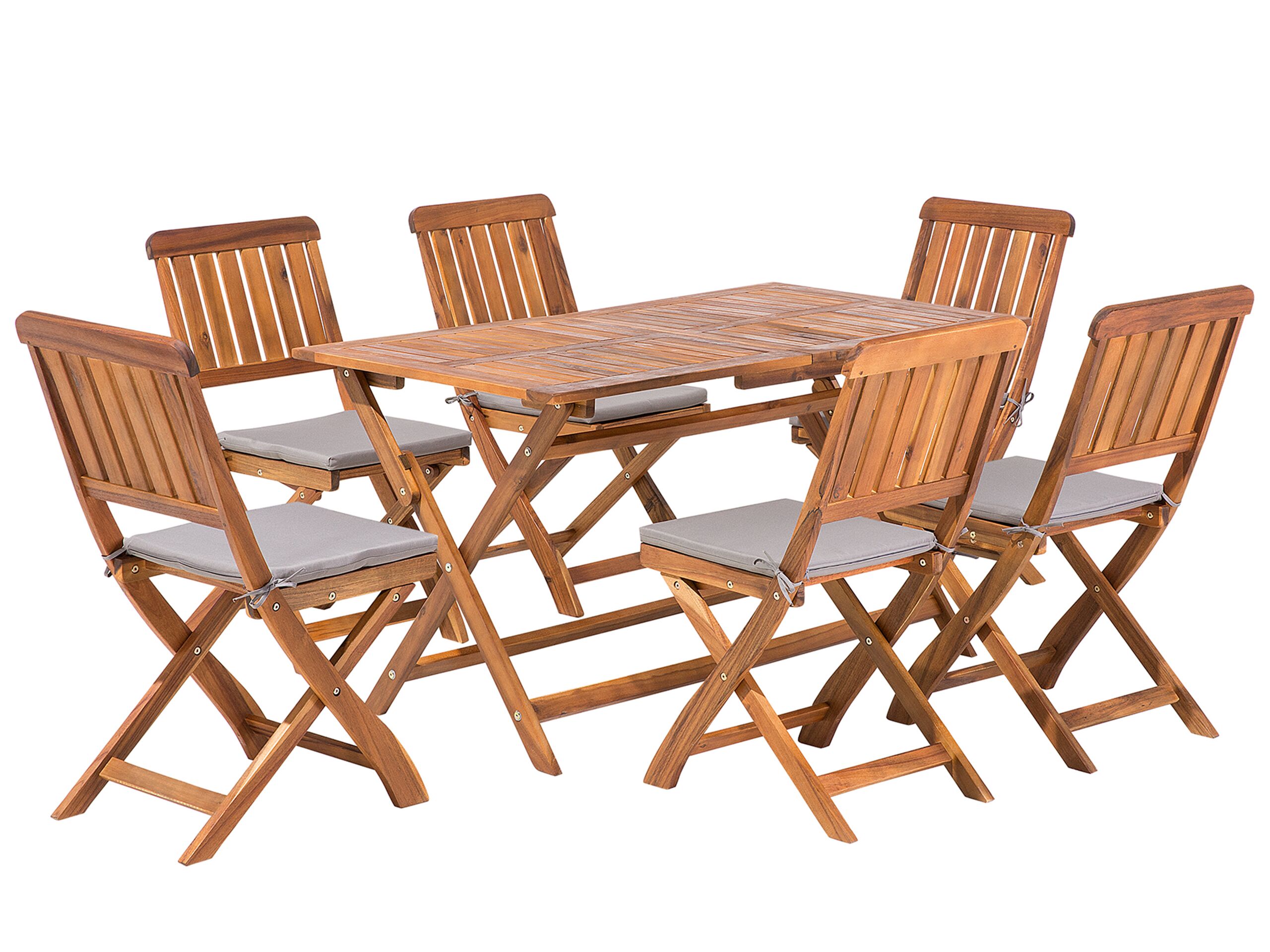 6 Seater Acacia Wood Garden Dining Set CENTO