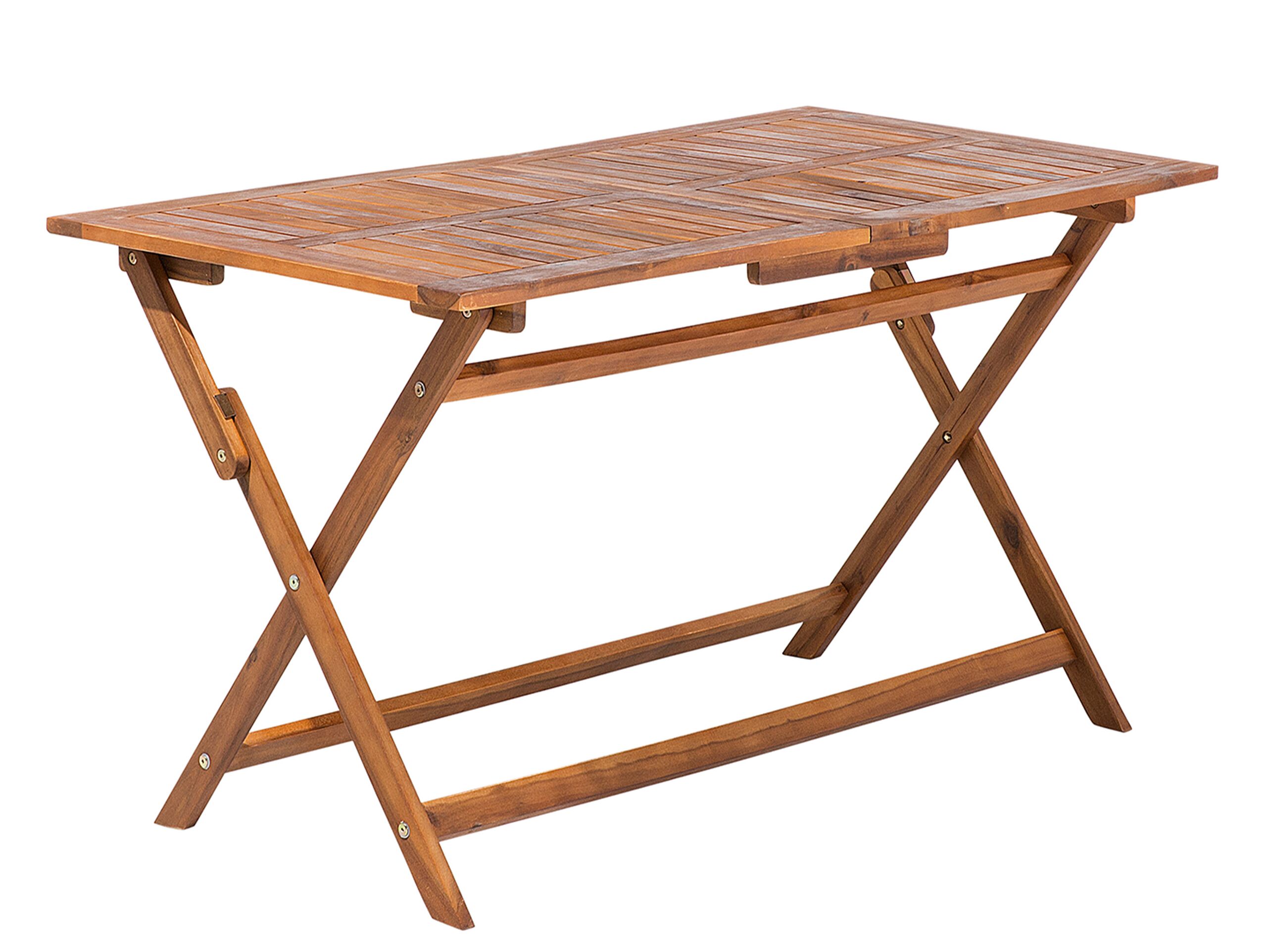 Folding Garden Table Acacia Wood 140 x 75 cm CENTO