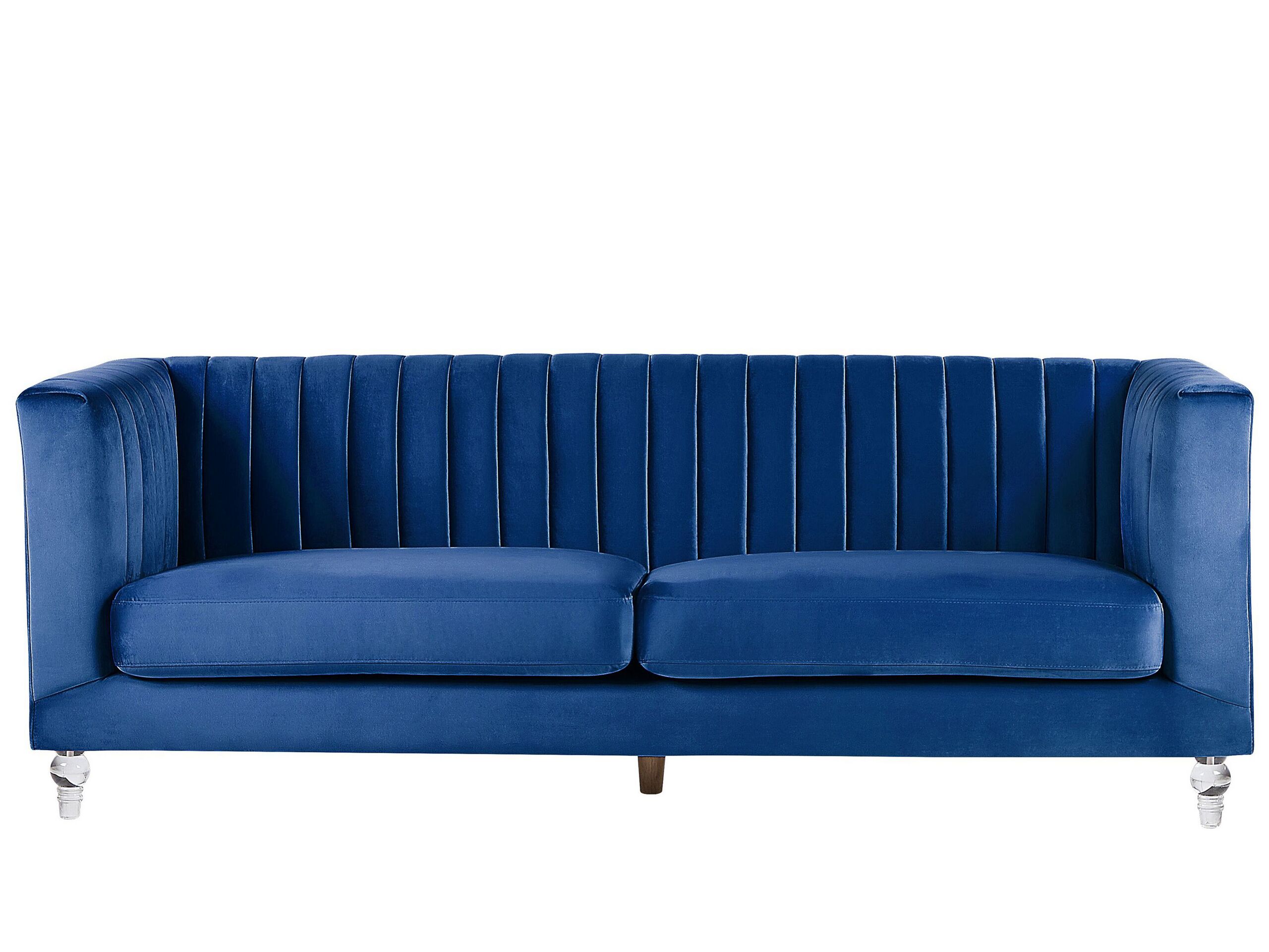 Fabric Sofa Navy Blue ARVIKA