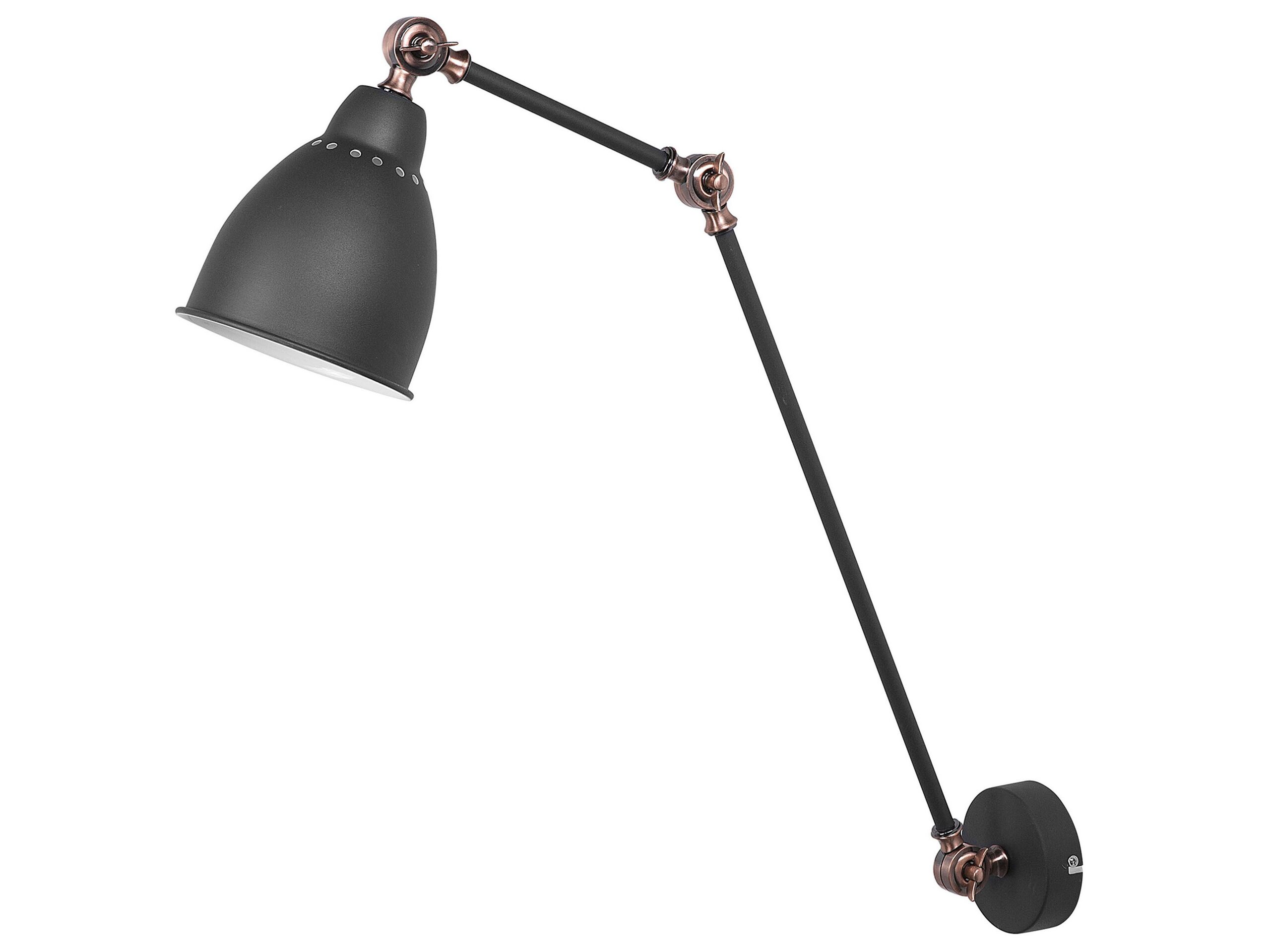 Long Arm Wall Light Graphite Grey MISSISSIPPI
