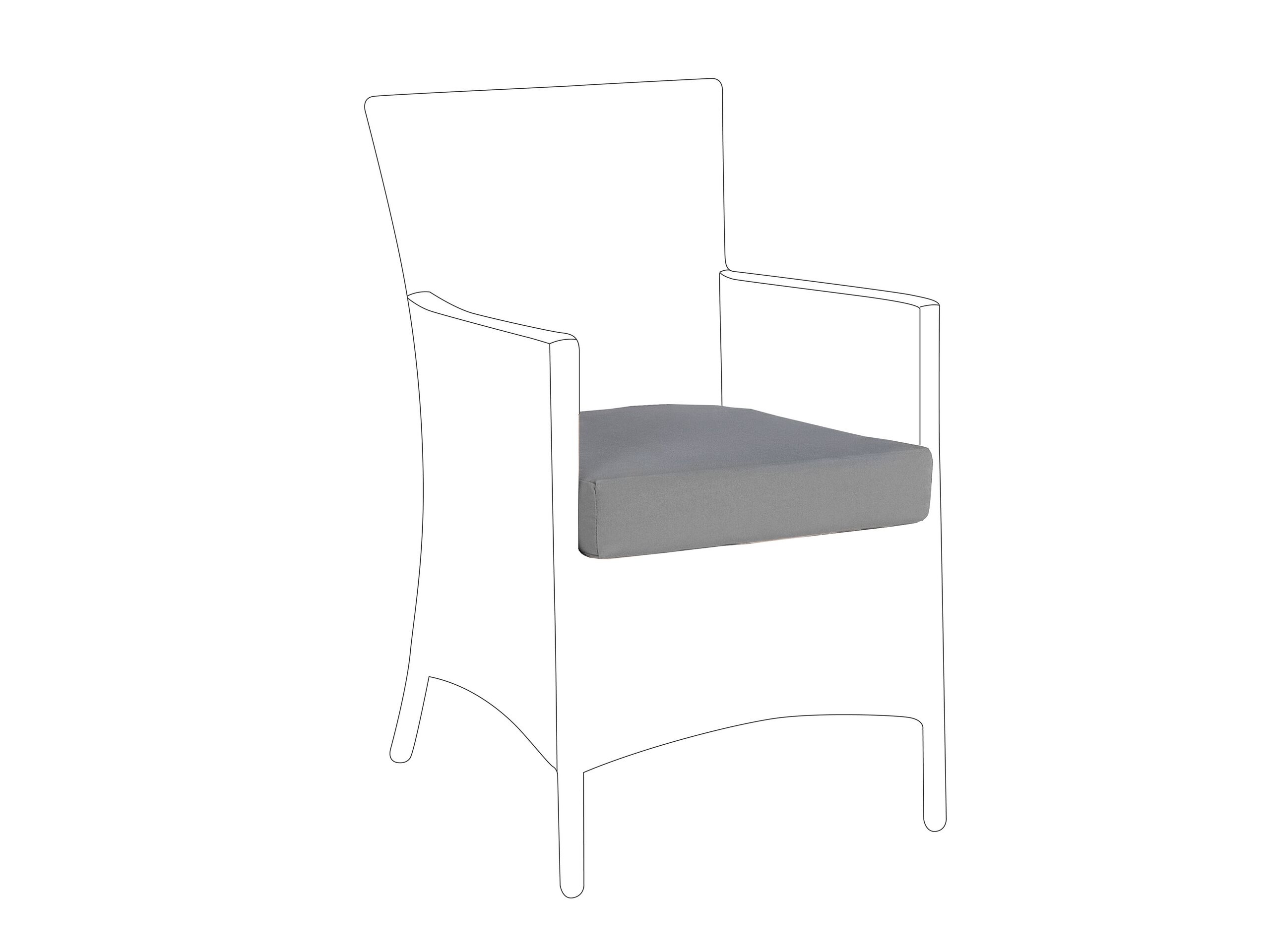 Outdoor 8 Cushion Cover Set Grey ITALY