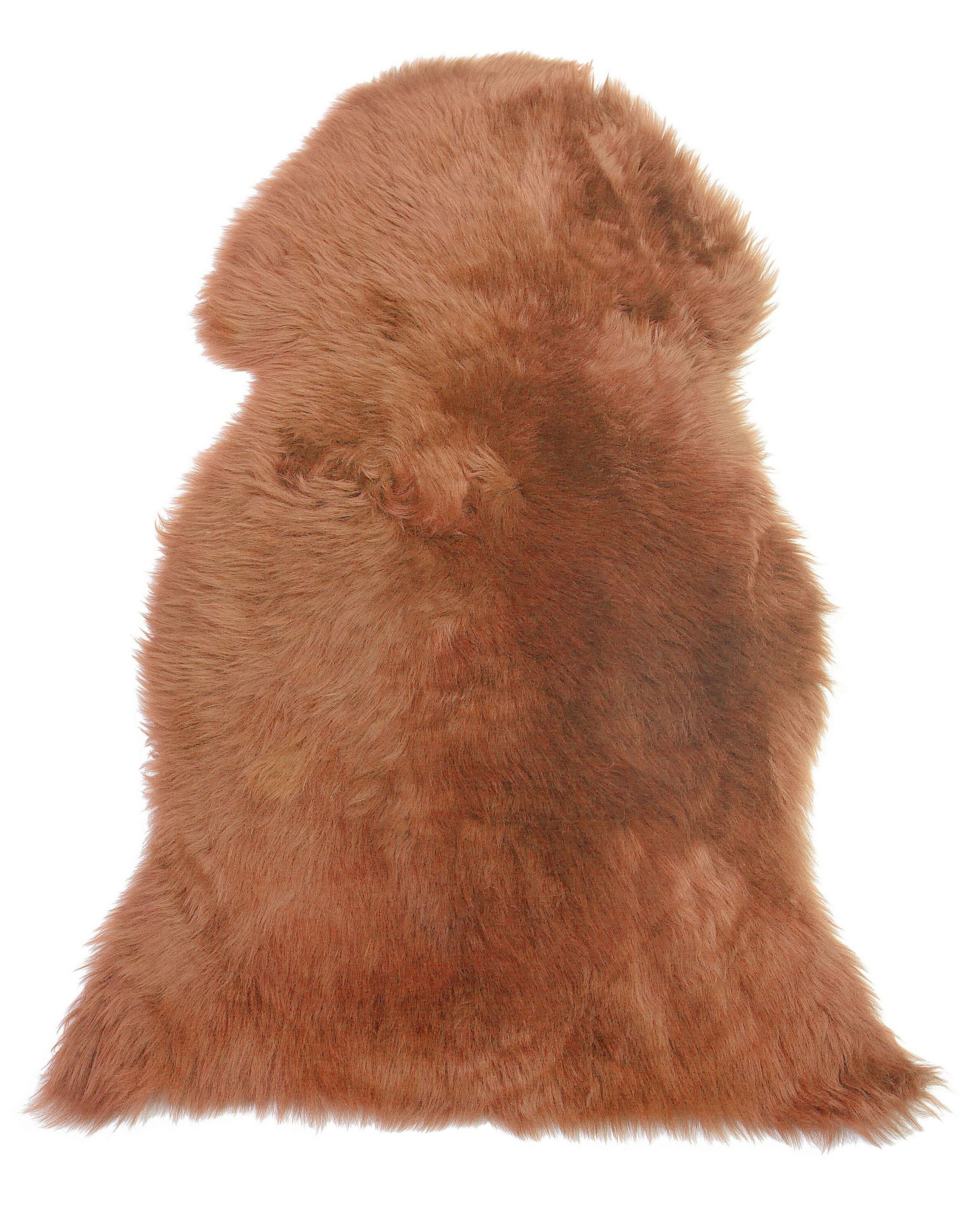 Sheepskin Rug Golden Brown