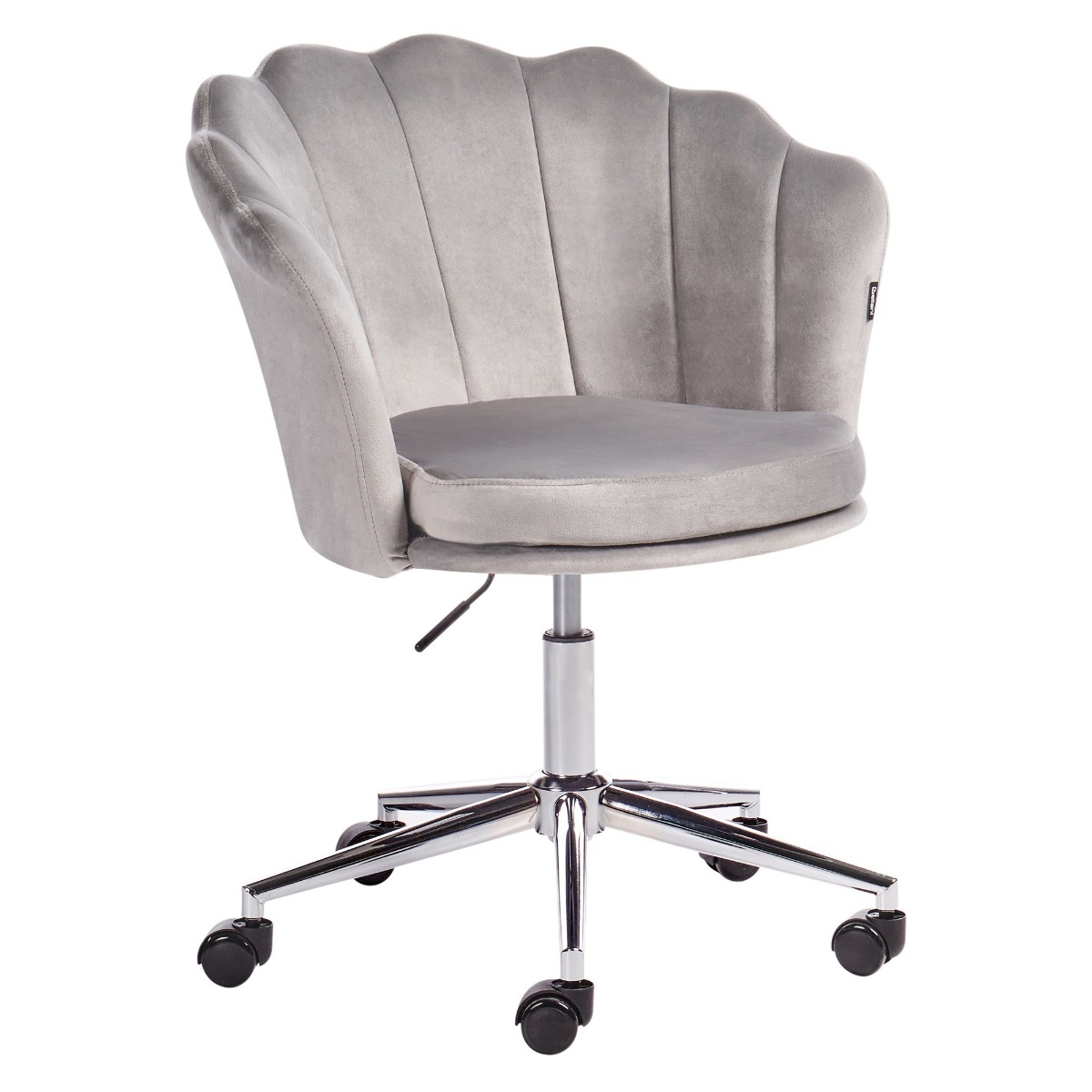 Velvet Desk Chair Grey MONTICELLO