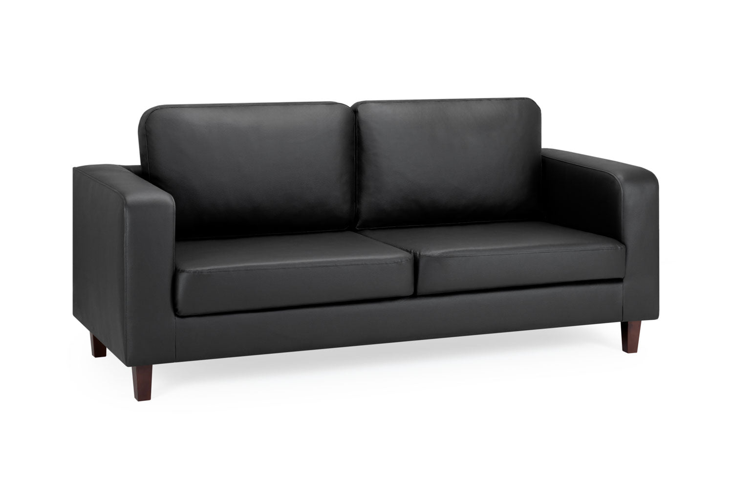 3 Seater Sofa - LISA 3 Seater Sofa Black 180cm